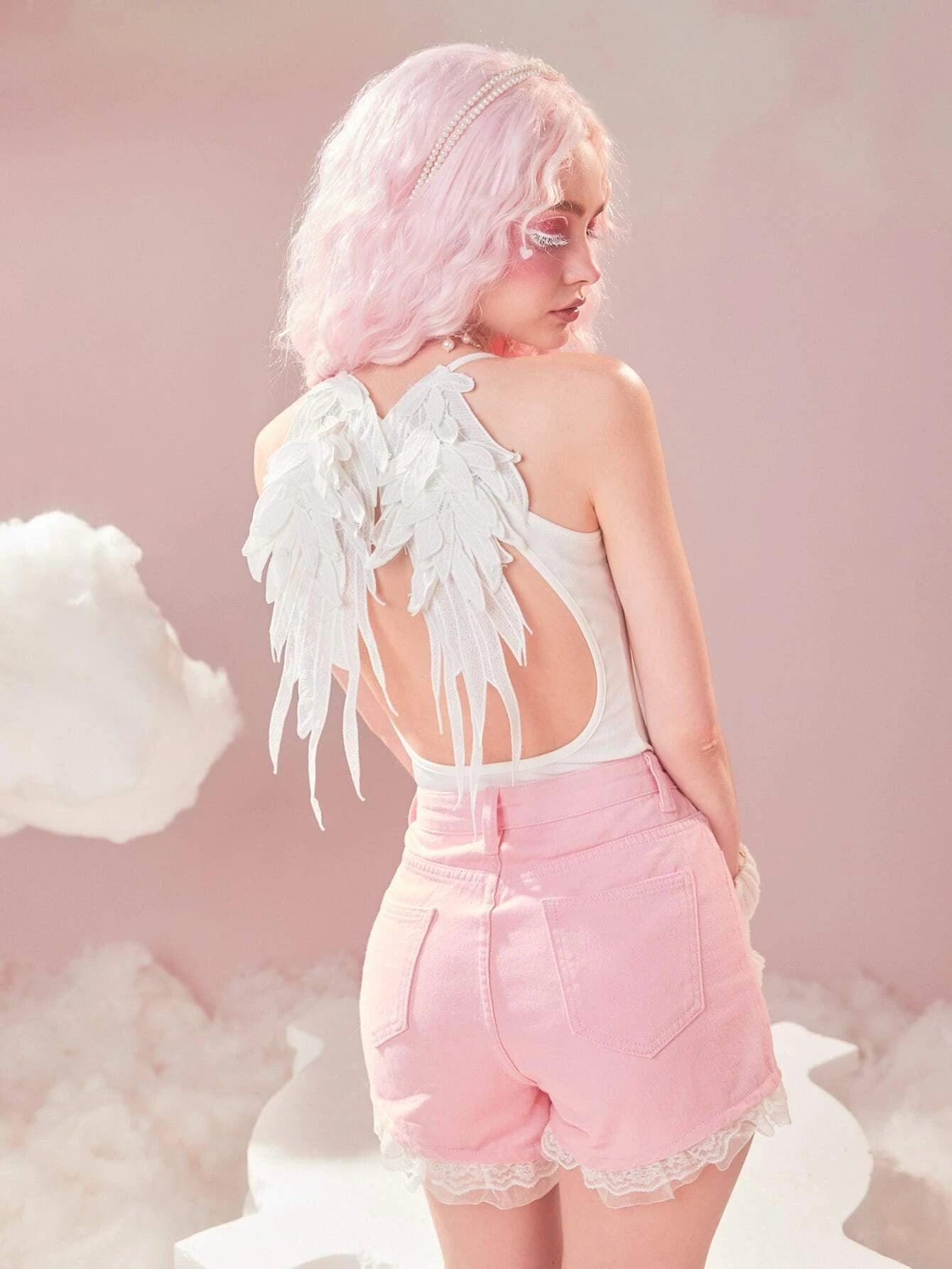 Natural Backless Cami Bodysuit-Comfy Jumpsuits