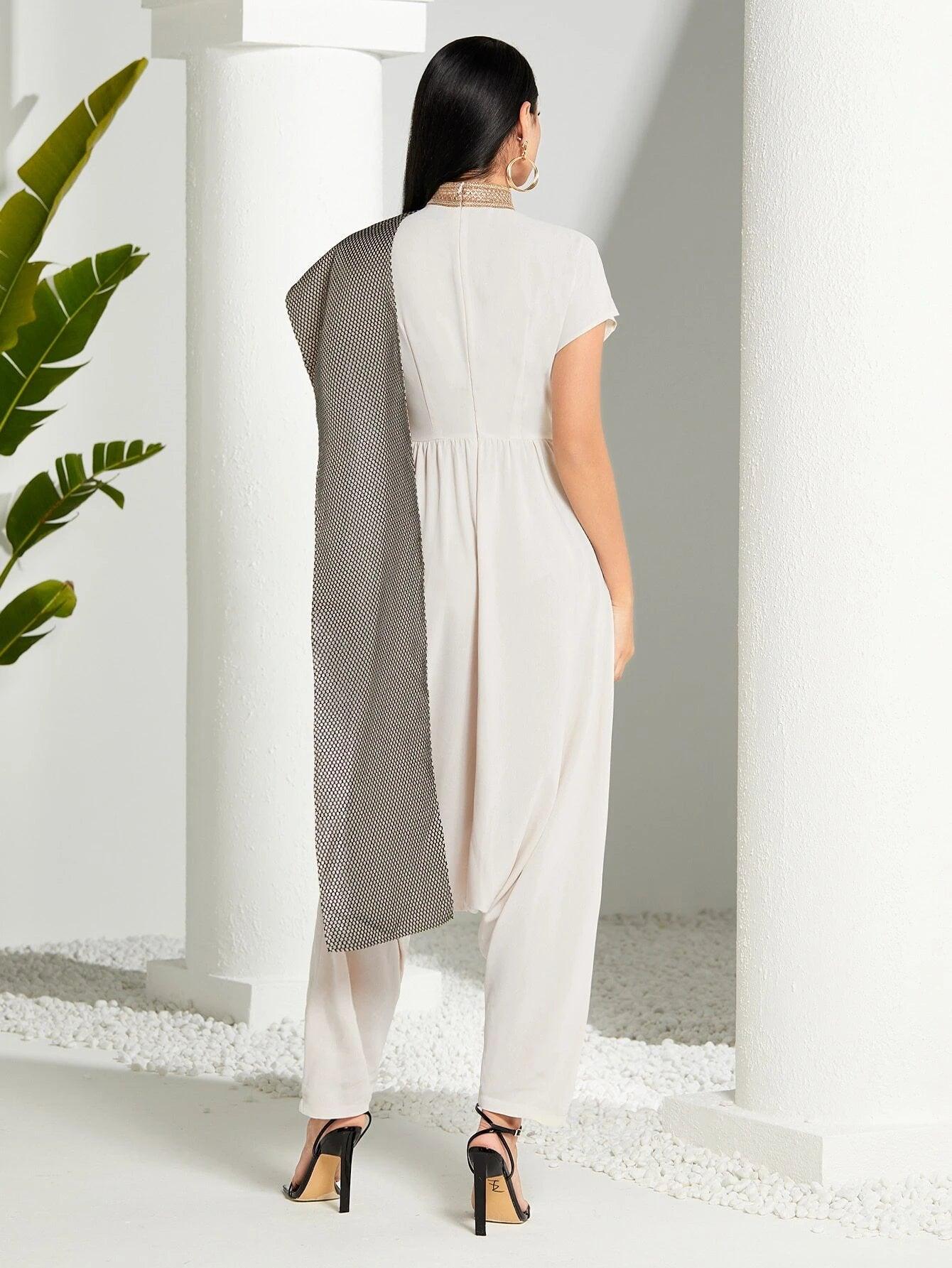 Elegant Batwing Sleeve Jumpsuit-Comfy Jumpsuits