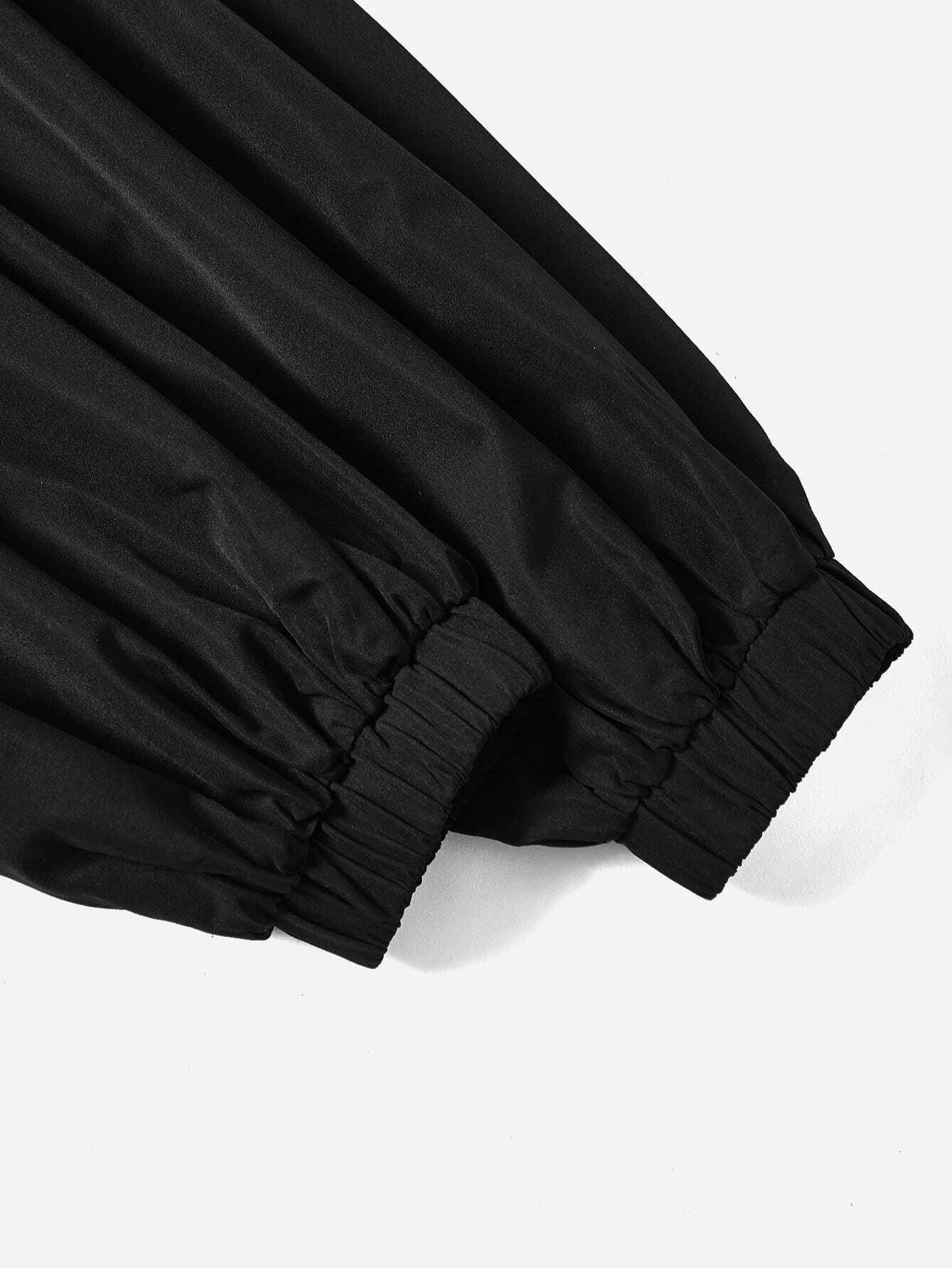 Casual Printed Bishop Sleeve Bodysuit-Comfy Jumpsuits