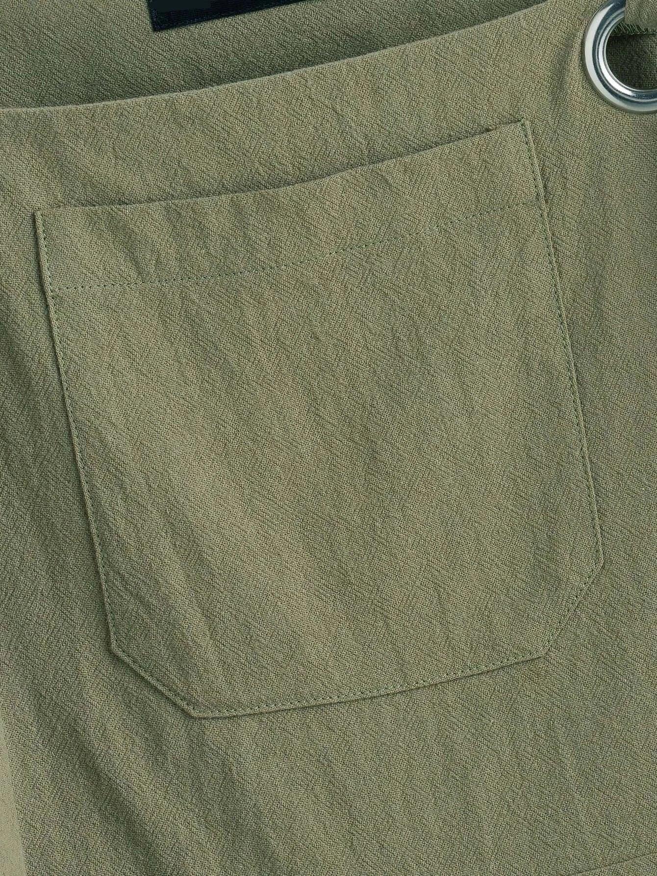 Olive Green Cotton Romper Without Tee-Comfy Jumpsuits