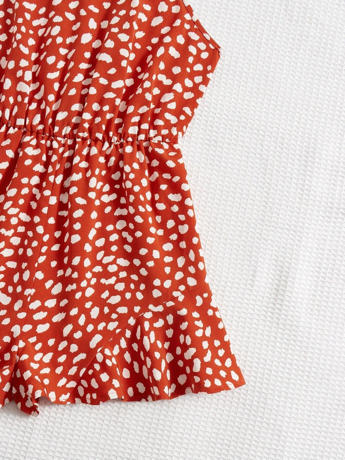 High Waist Short Cami Romper-Comfy Jumpsuits