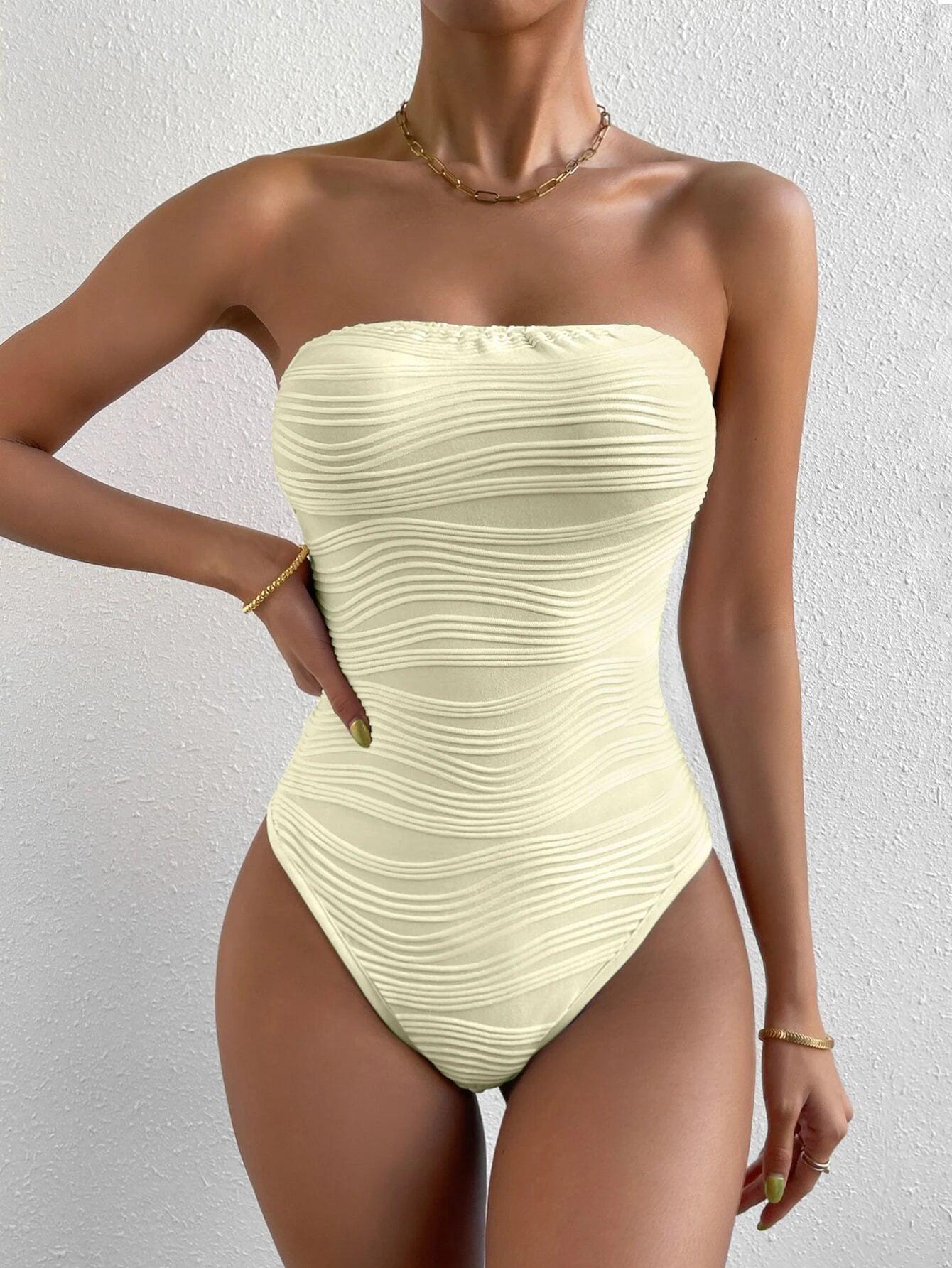 Strapless Neckline Bodysuit-Comfy Jumpsuits