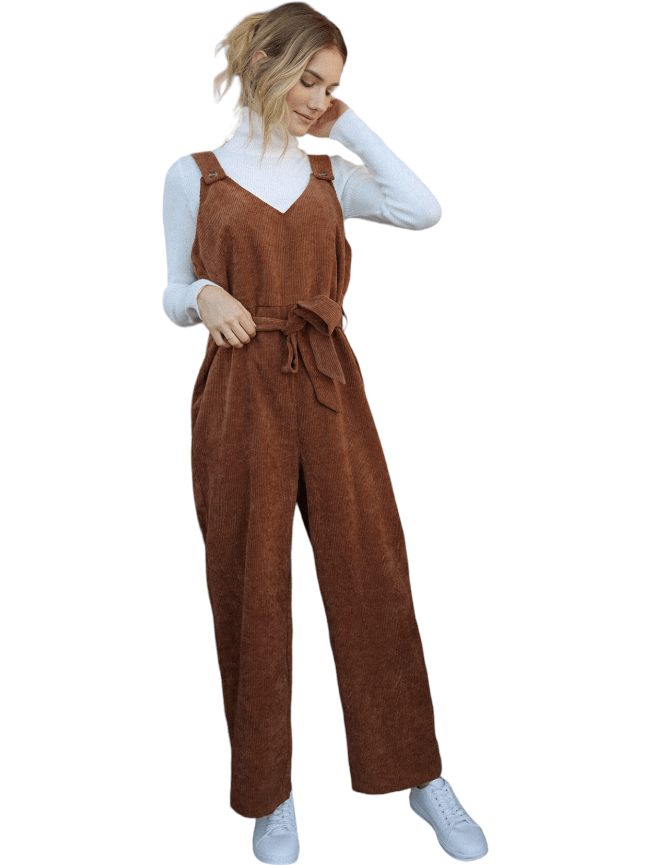 Sleeveless Belted Jumpsuit-Comfy Jumpsuits