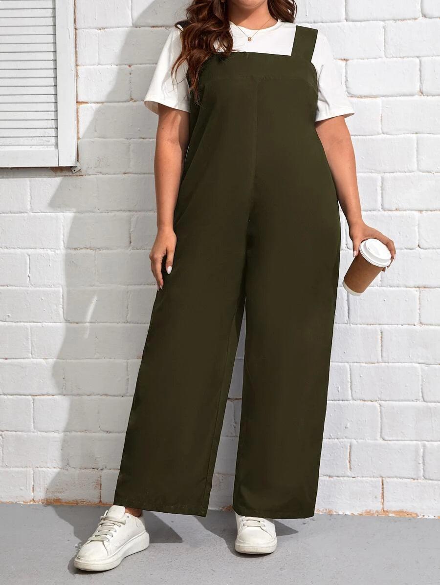 Wide Leg Overalls Without Tee-Comfy Jumpsuits