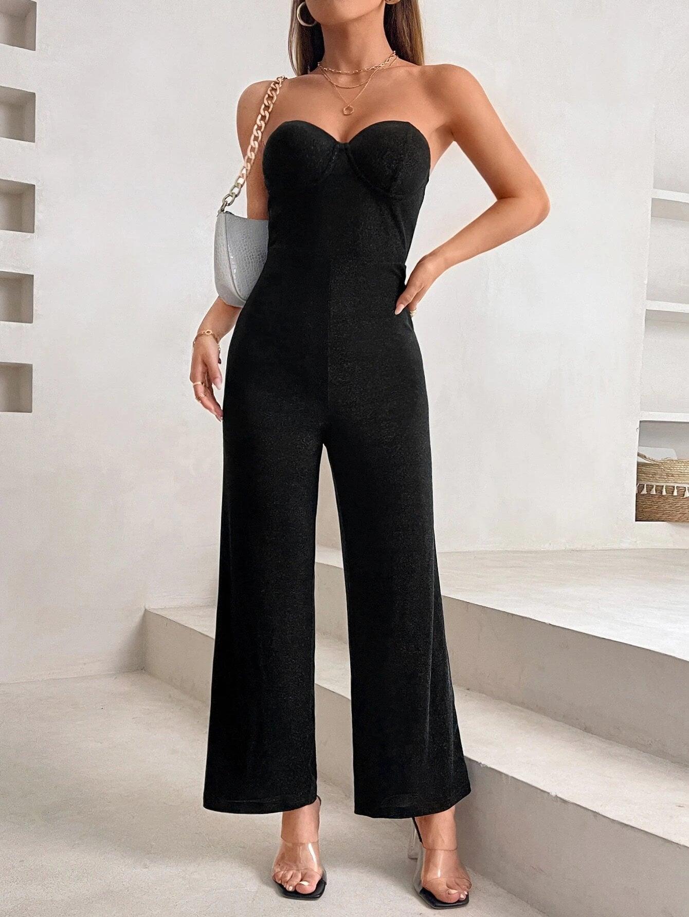 Sleeveless Tube Jumpsuit-Comfy Jumpsuits