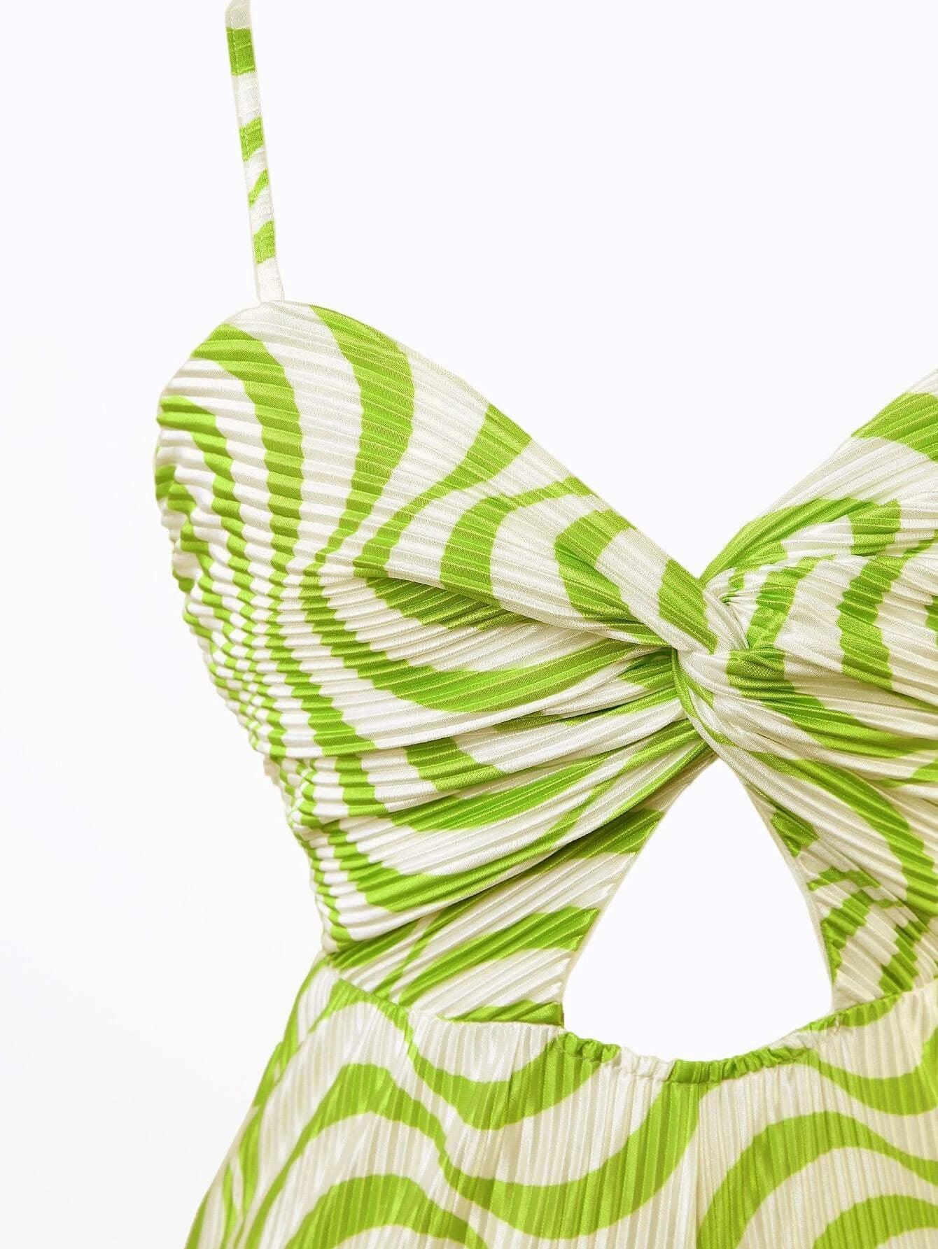 Striped Printed Cami Jumpsuit-Comfy Jumpsuits