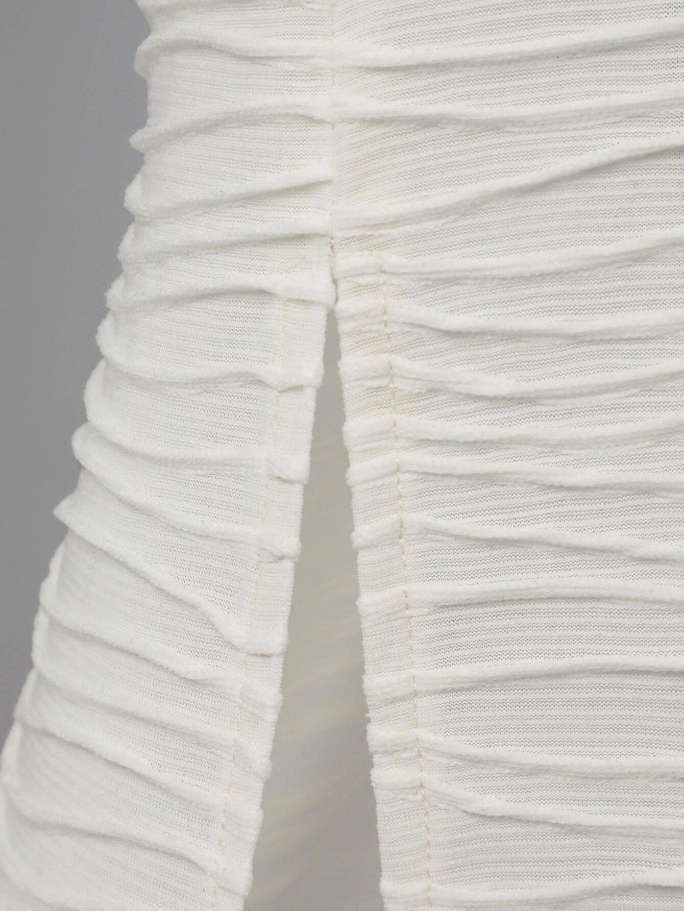 Draped Collar Split Thigh Cami Jumpsuit-Comfy Jumpsuits