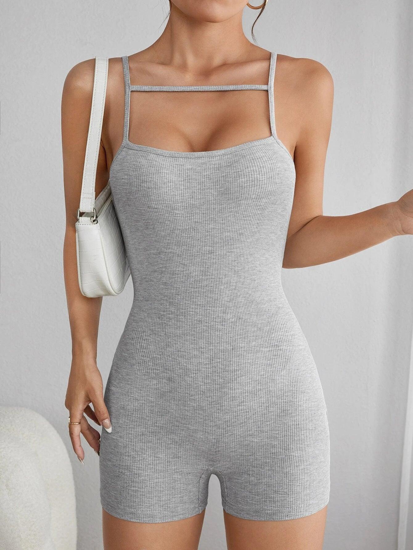 Front Design Cami Unitard Romper-Comfy Jumpsuits