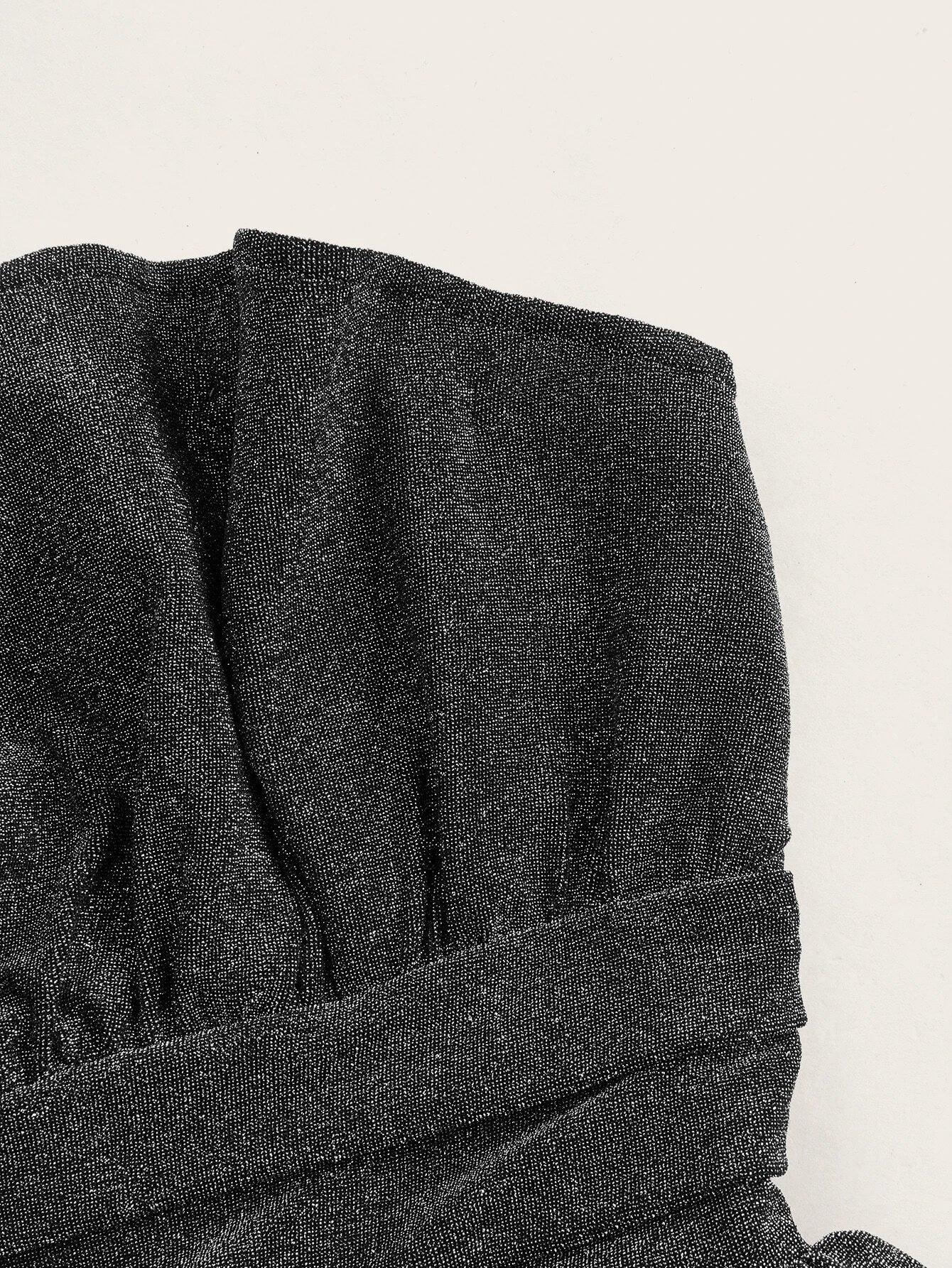 Ruched Tube Romper-Comfy Jumpsuits