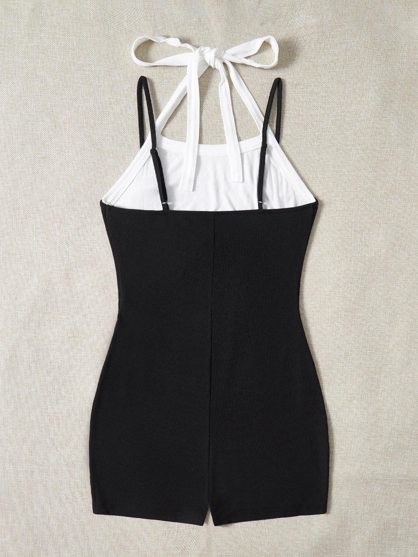 Balletcore Tie Sleeveless Unitard Romper-Comfy Jumpsuits