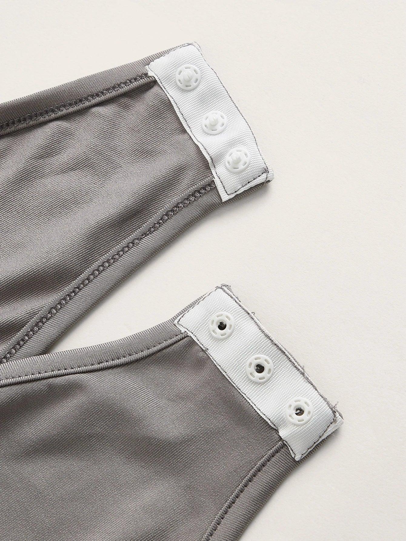 Casual Ruched Cami Bodysuit-Comfy Jumpsuits