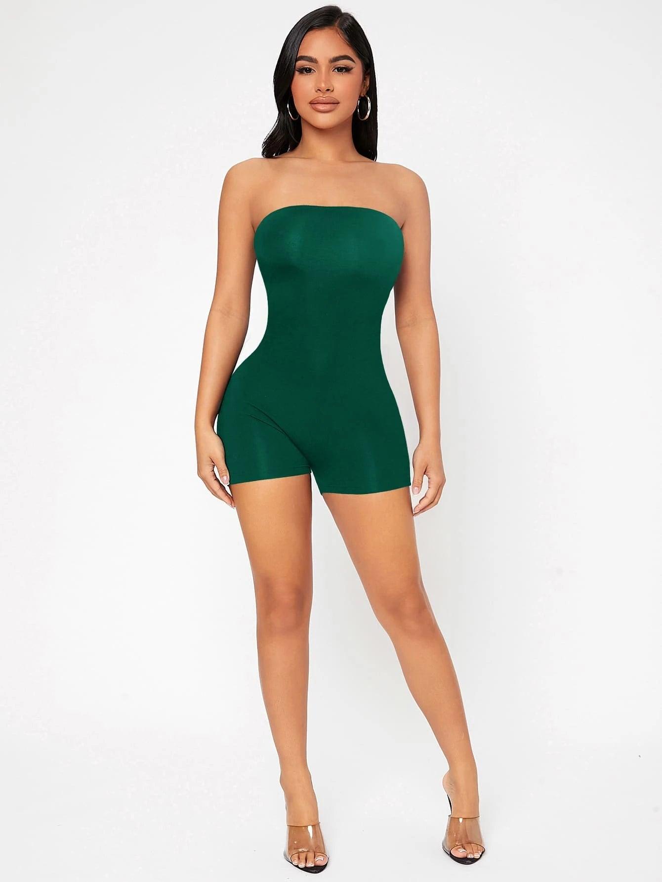 Unitard Tube Backless Romper-Comfy Jumpsuits
