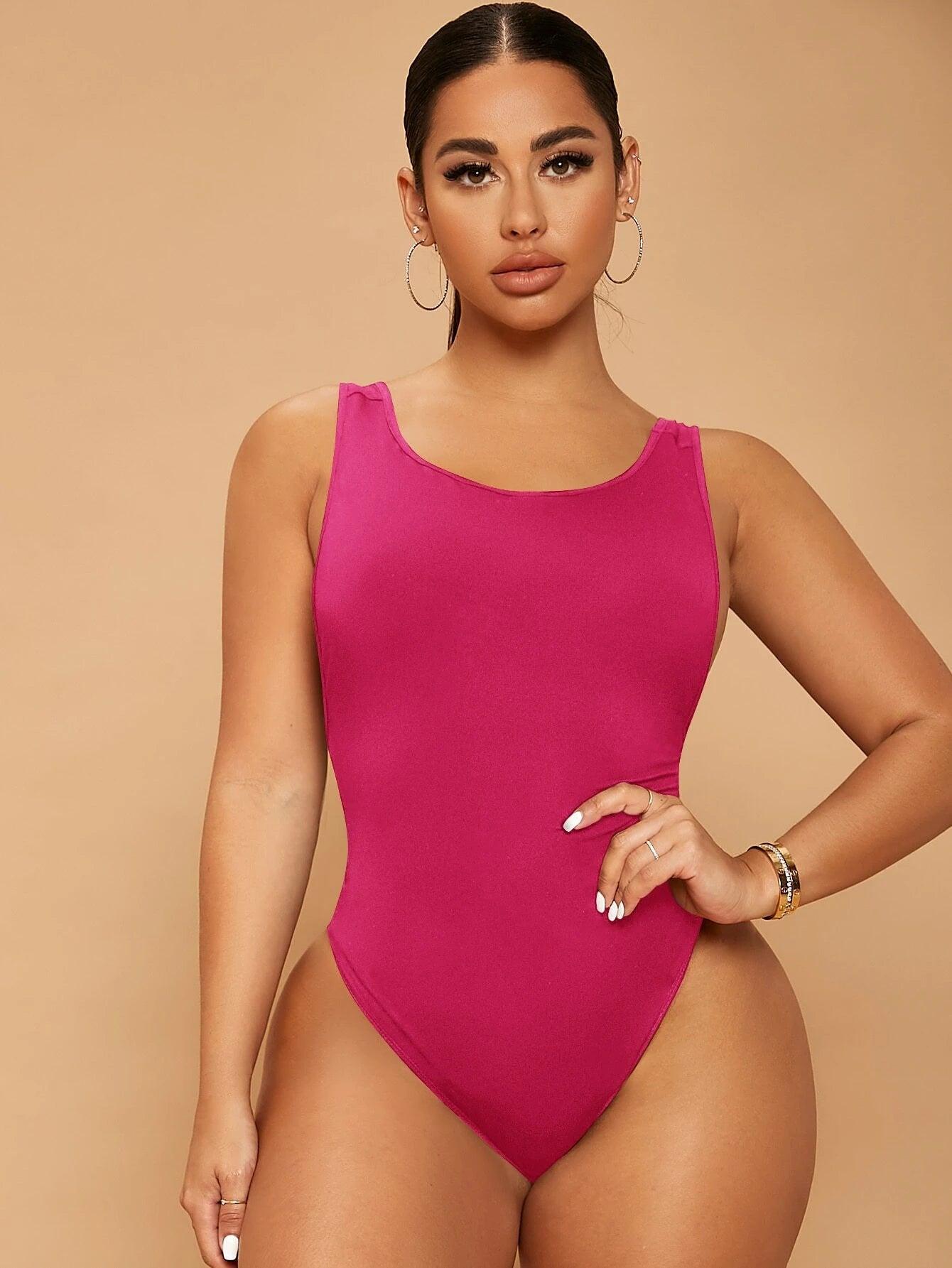 Backless Slim Fit Bodysuit-Comfy Jumpsuits