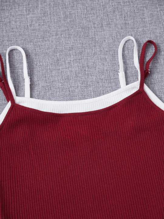 Sleeveless 2 In 1 Cami Bodysuit-Comfy Jumpsuits