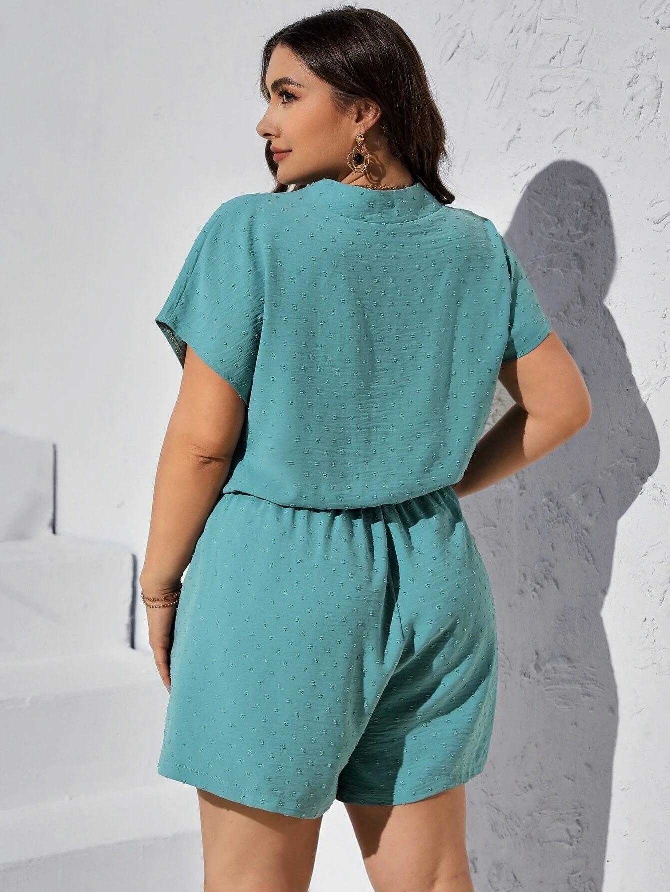 Casual Batwing Sleeve Romper-Comfy Jumpsuits