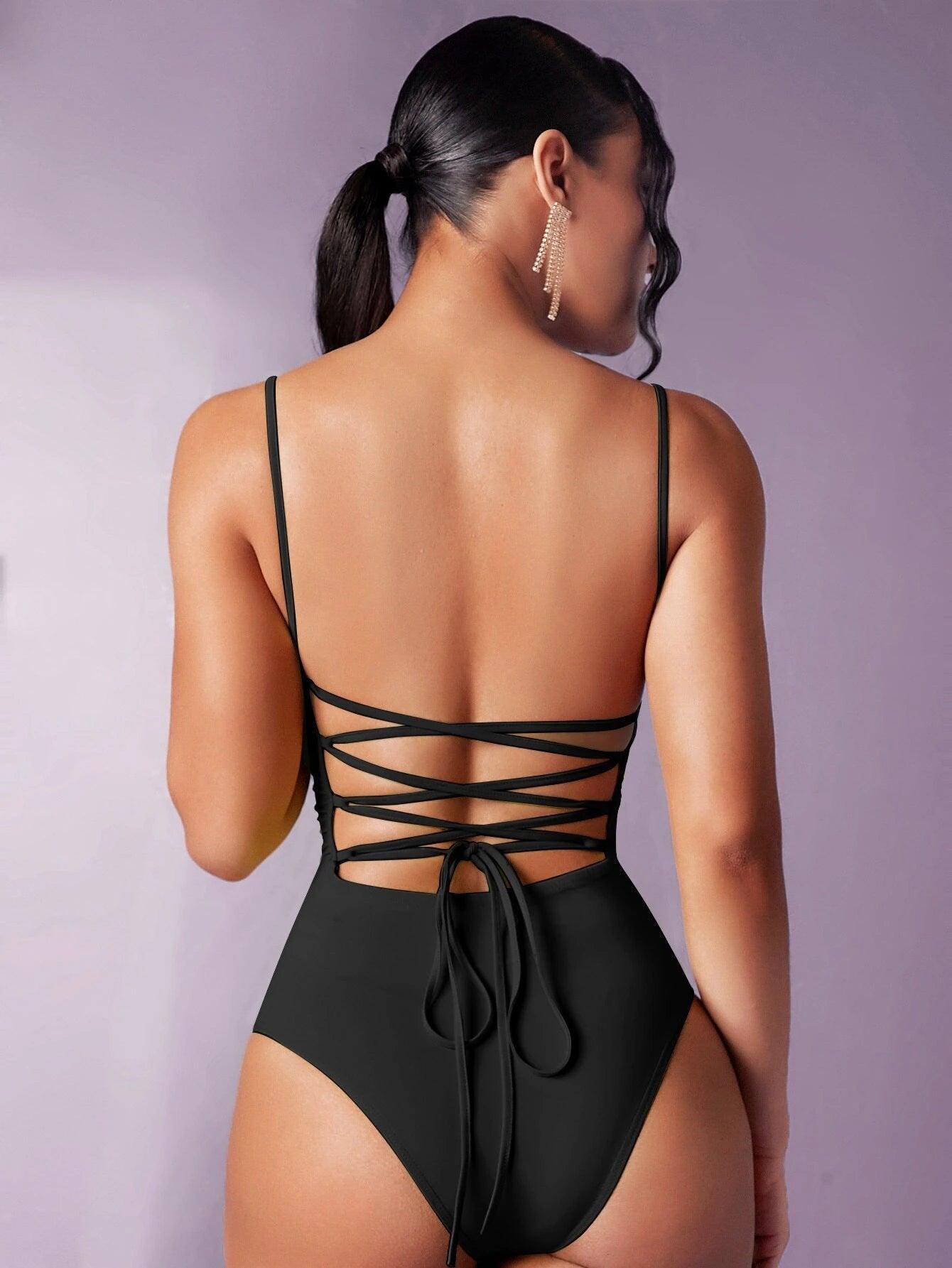 Backless Cami Bodysuit-Comfy Jumpsuits