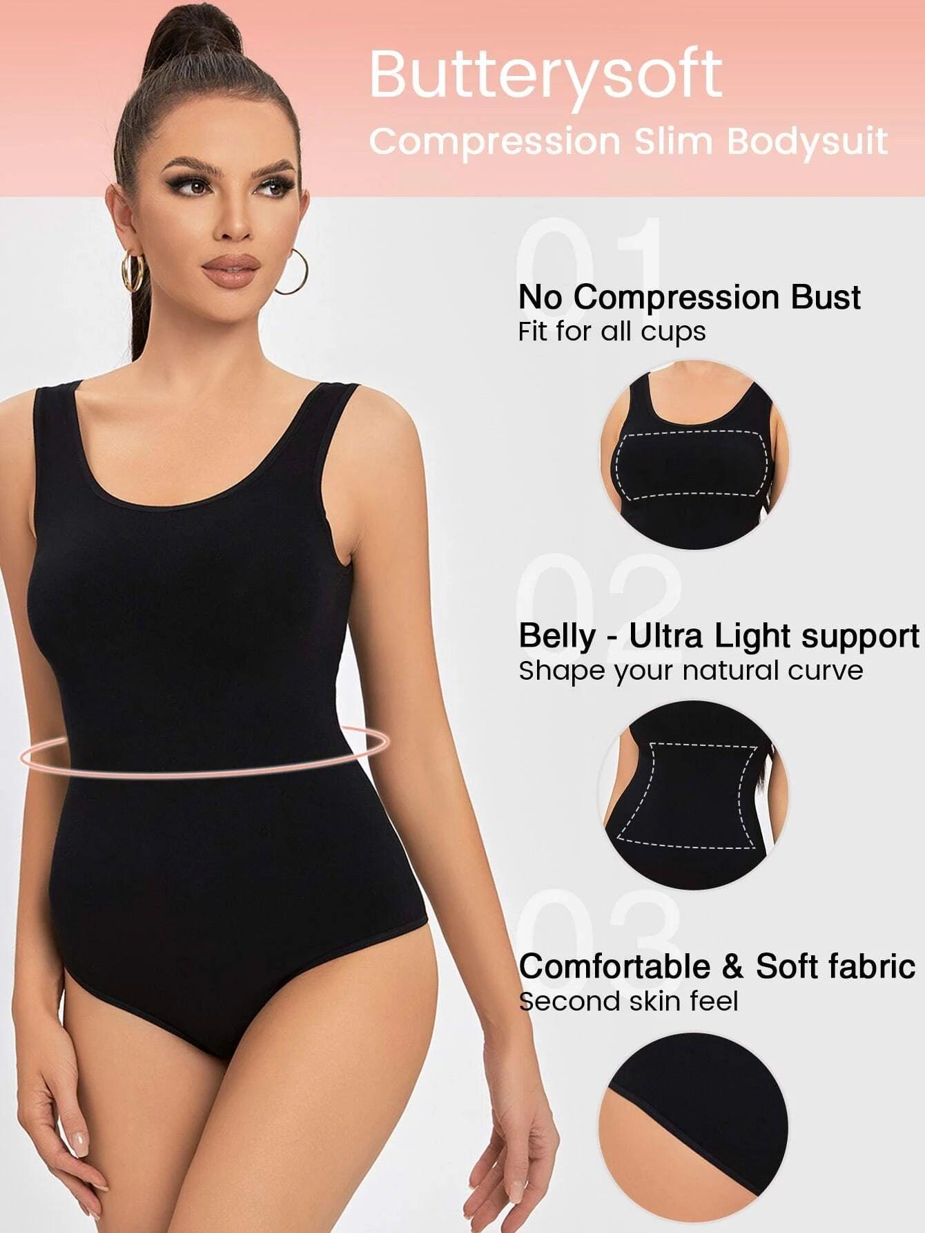 High Stretch Sleeveless Slim Fit Bodysuit-Comfy Jumpsuits