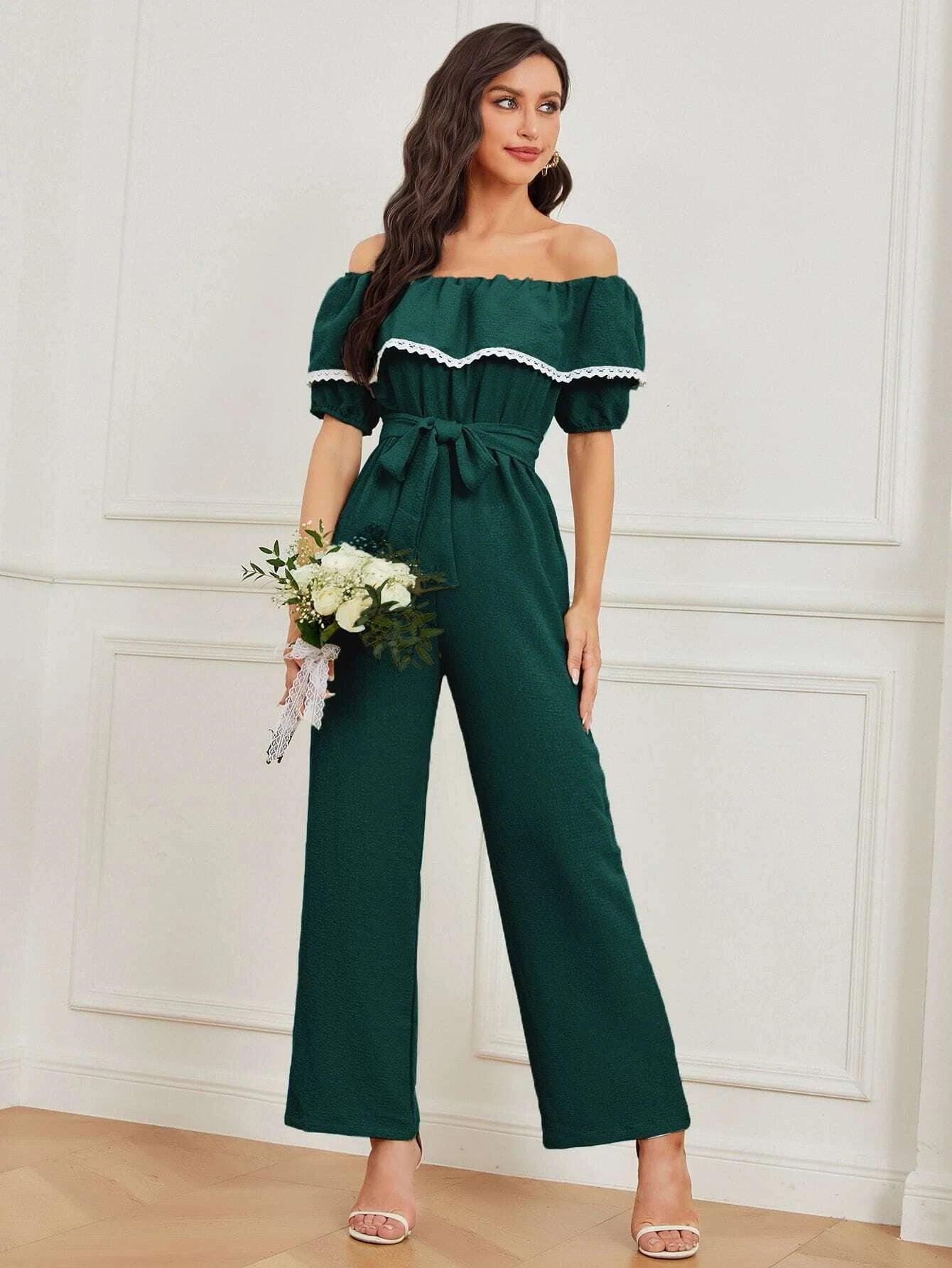 Short Sleeve Wide Length Jumpsuit-Comfy Jumpsuits