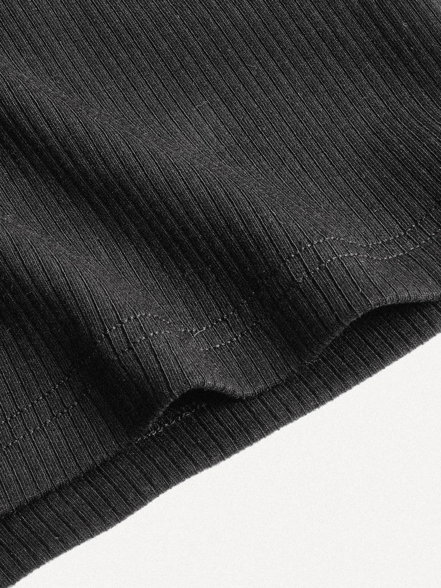 Cotton Solid V Neck Unitard Romper-Comfy Jumpsuits