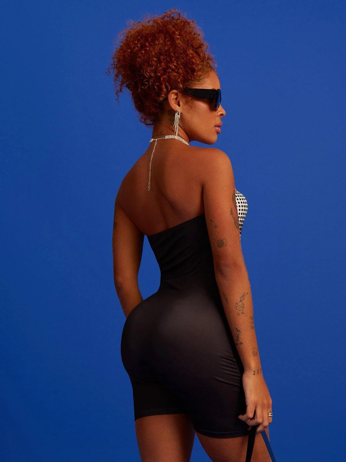 Polka Dot Printed Romper-Comfy Jumpsuits