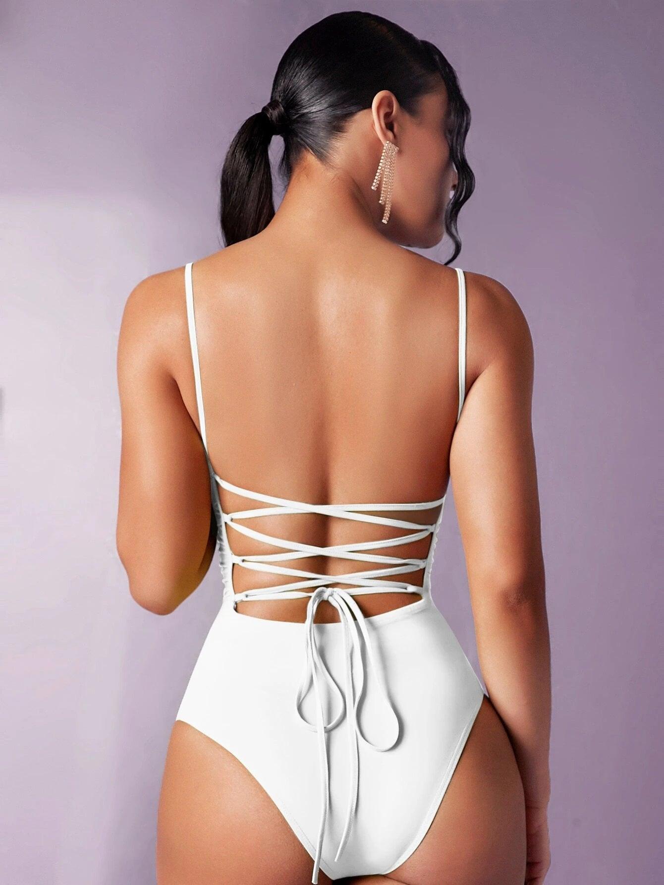 Backless Cami Bodysuit-Comfy Jumpsuits