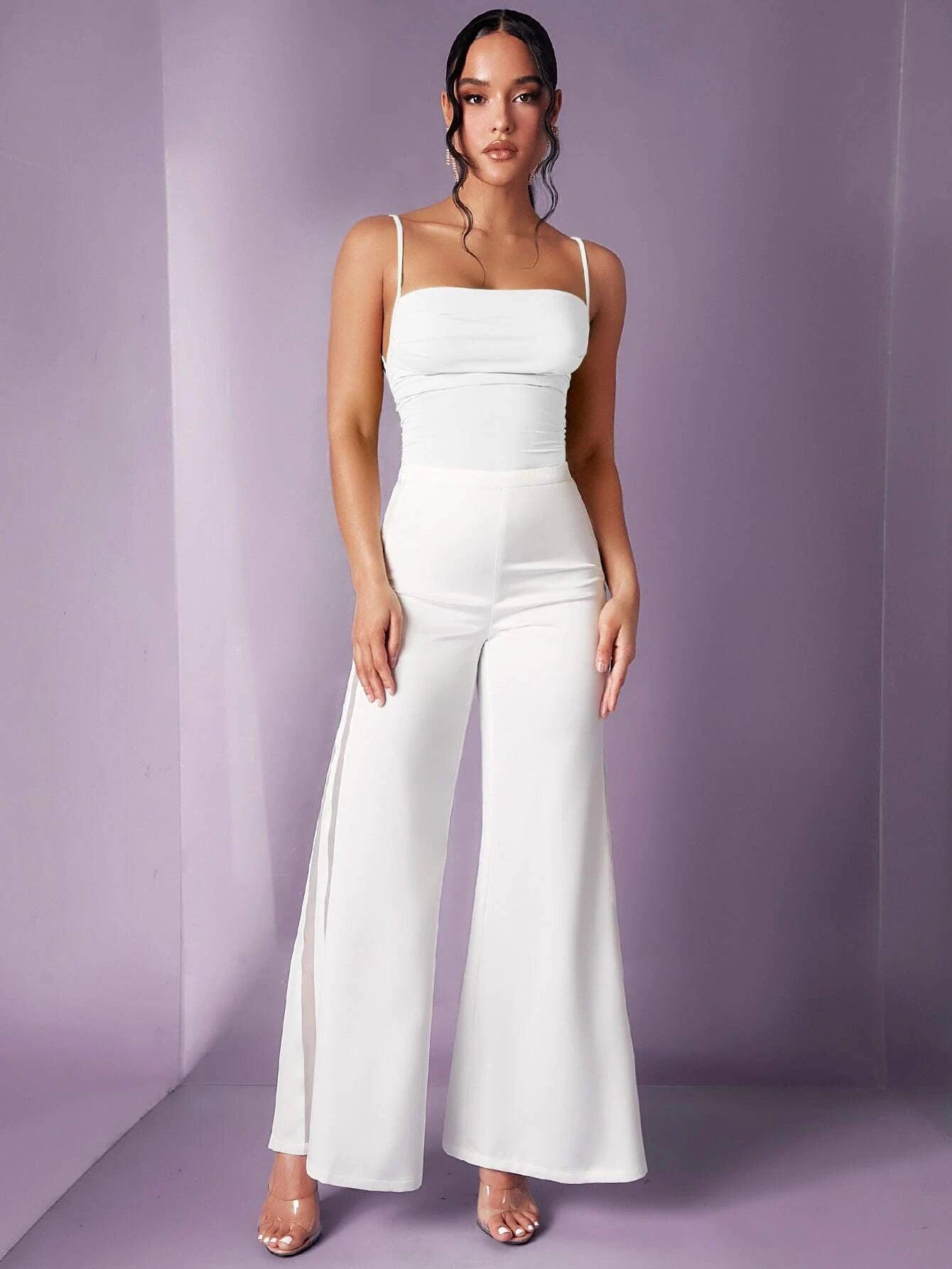 Backless Cami Bodysuit-Comfy Jumpsuits