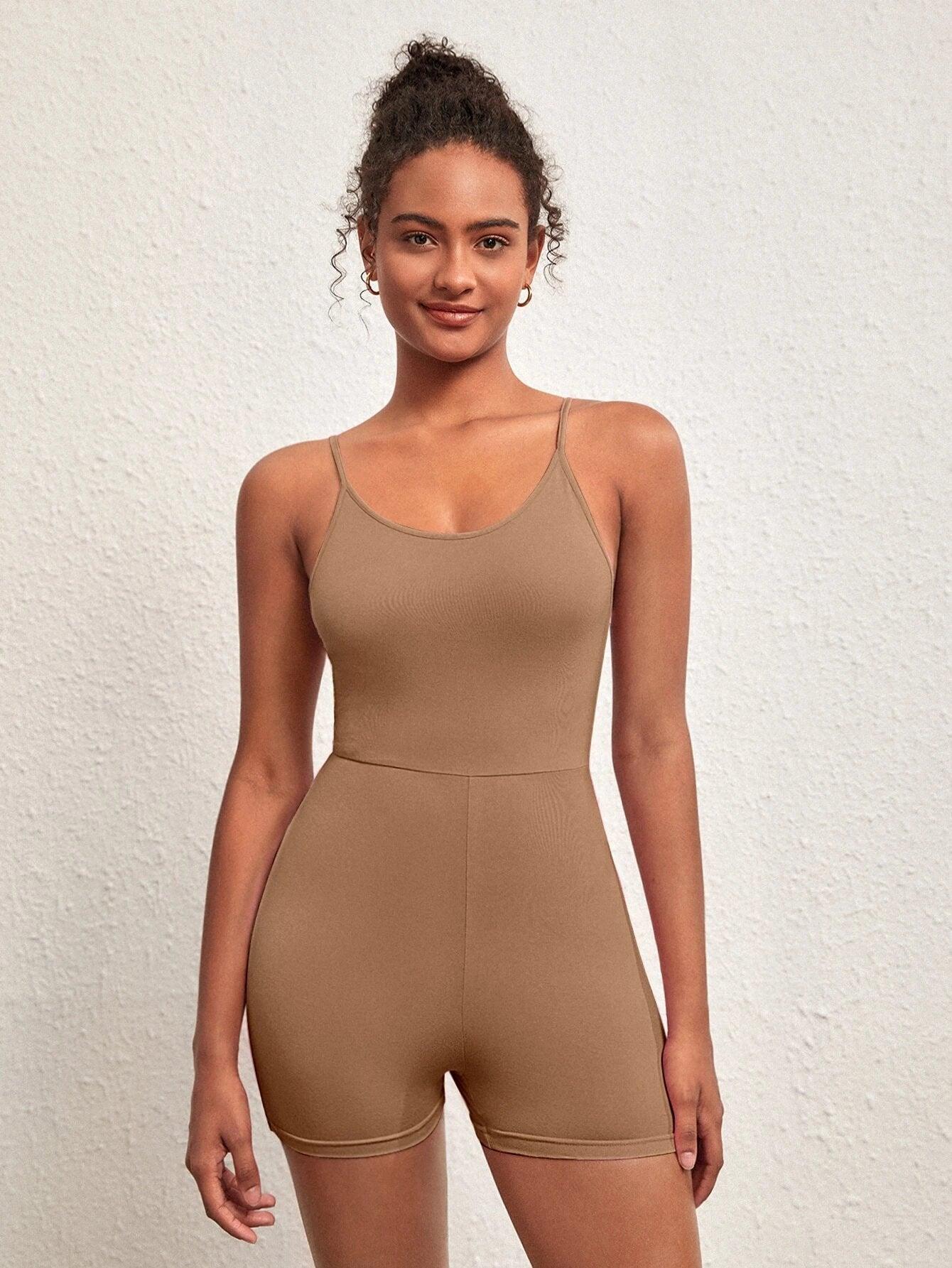 Solid colored Sleeveless Romper-Comfy Jumpsuits