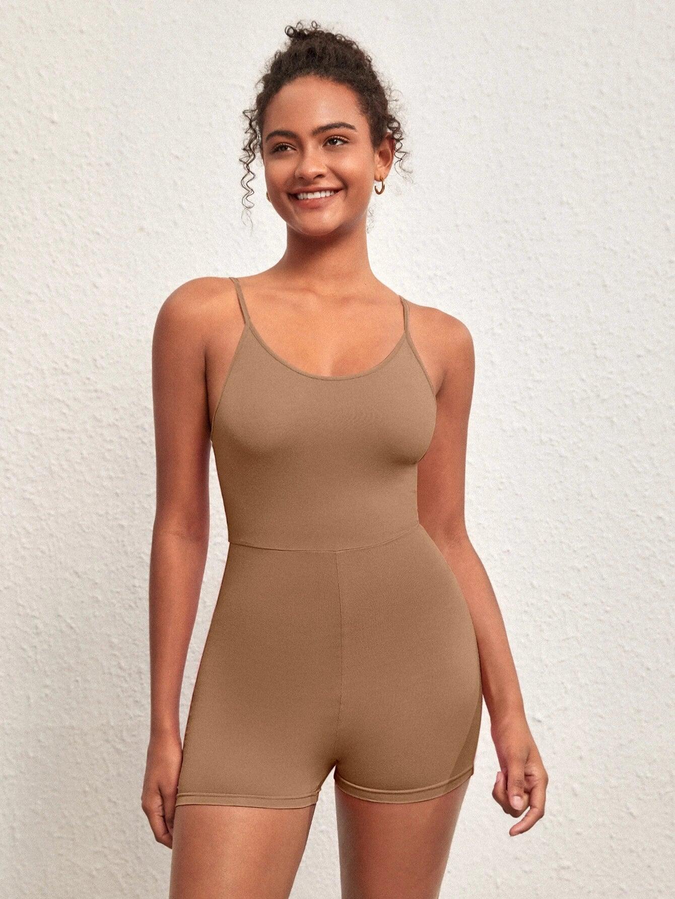 Solid colored Sleeveless Romper-Comfy Jumpsuits