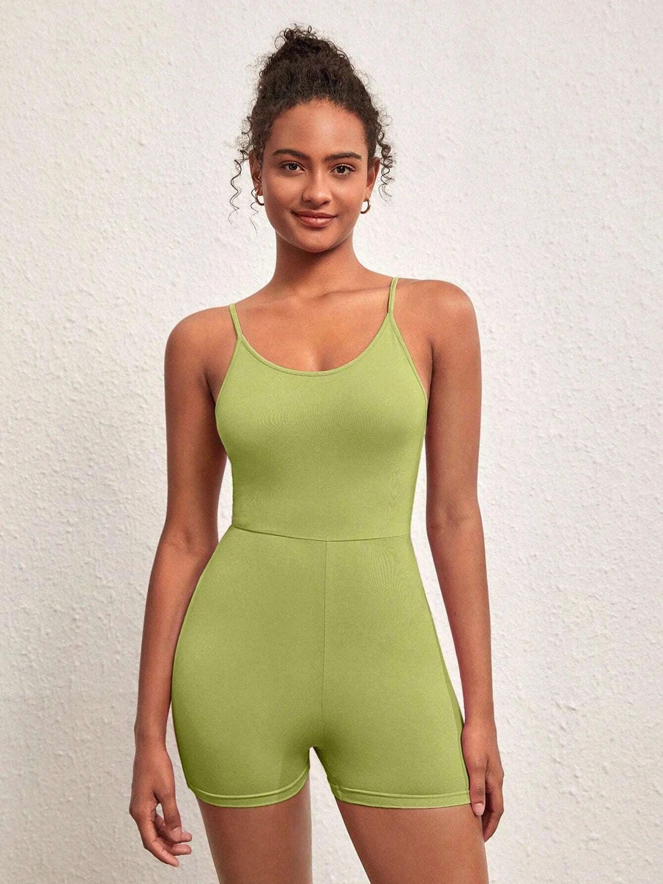 Solid colored Sleeveless Romper-Comfy Jumpsuits