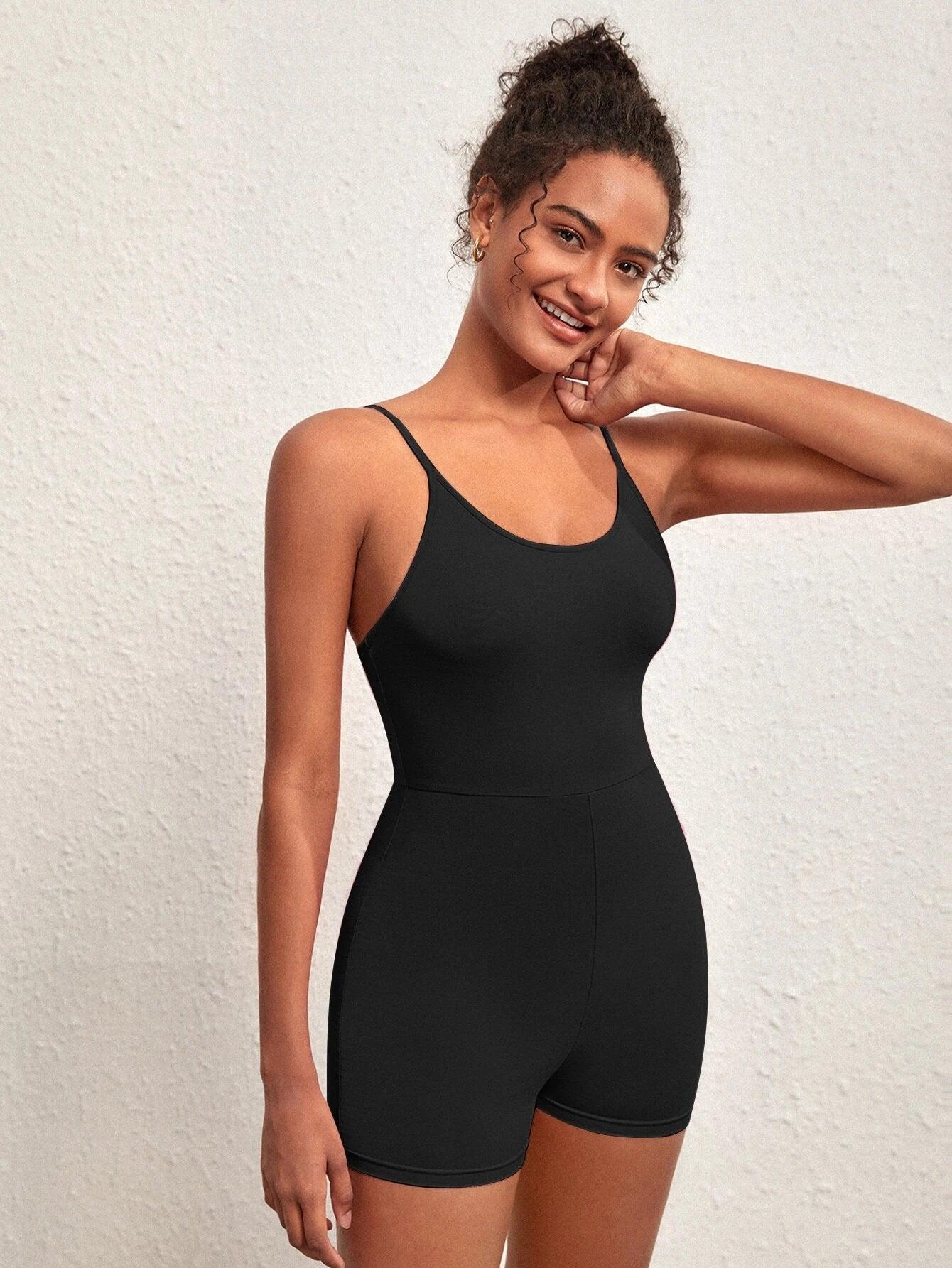 Solid colored Sleeveless Romper-Comfy Jumpsuits