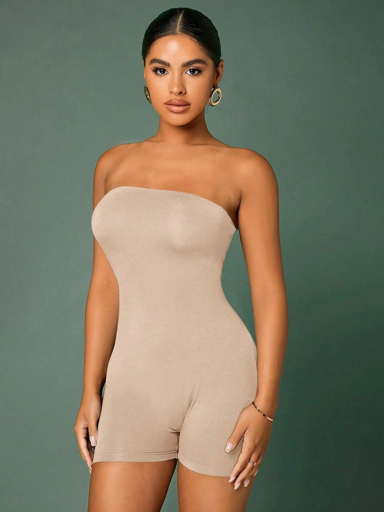 Backless Tube Unitard Romper-Comfy Jumpsuits