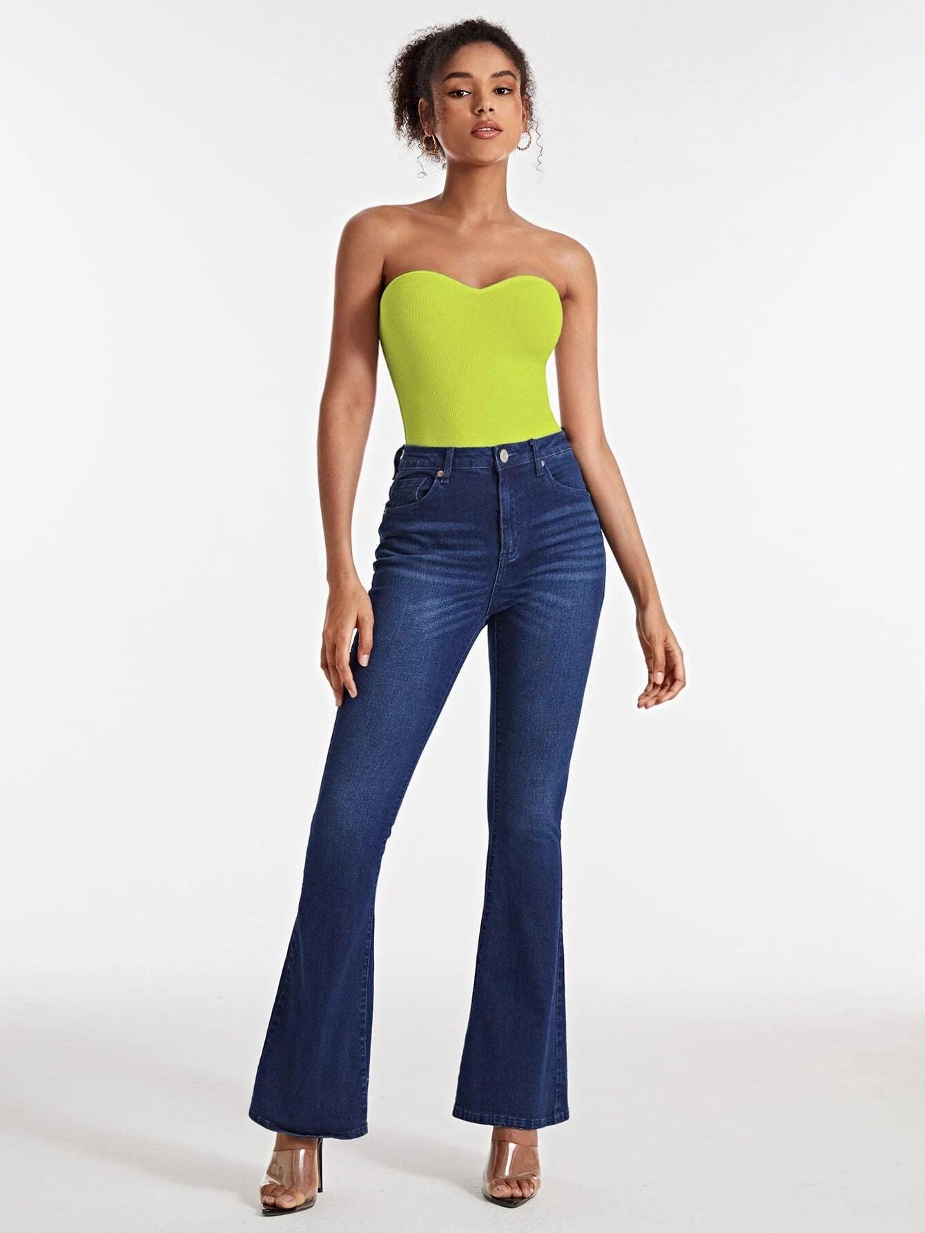 Solid Colored Tube Bodysuit-Comfy Jumpsuits
