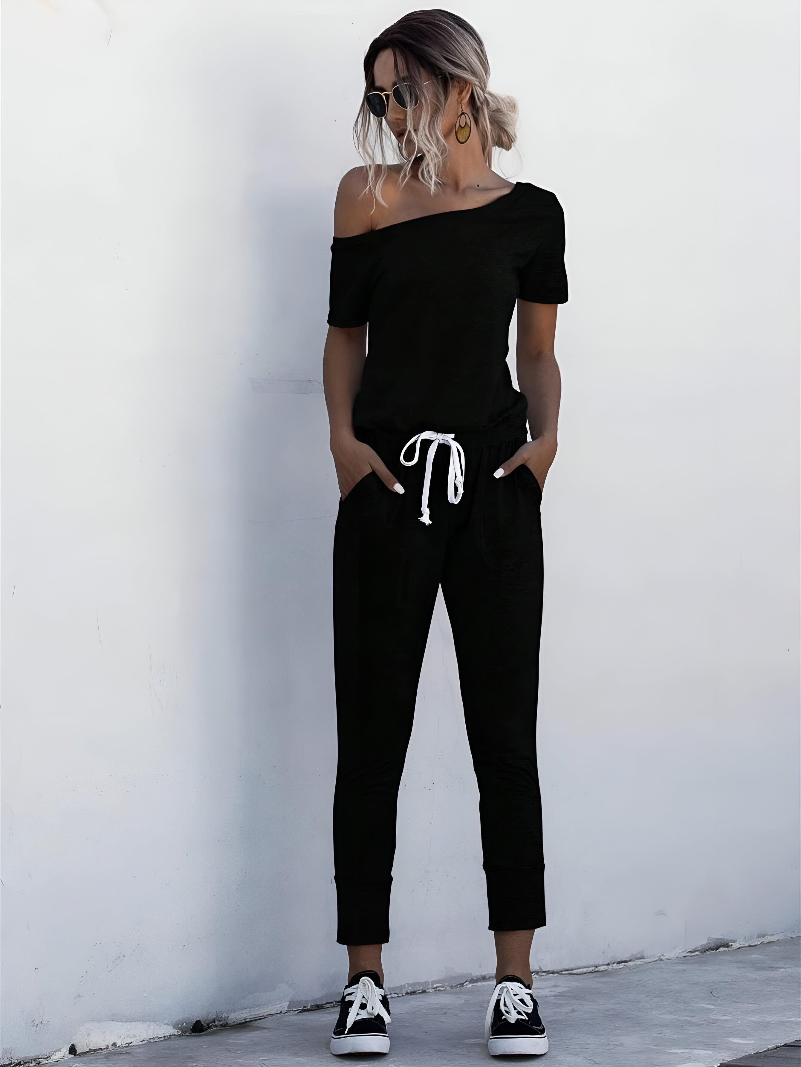 Jogger Jumpsuit Lounge Set With Casual Comfort And Effortless Style