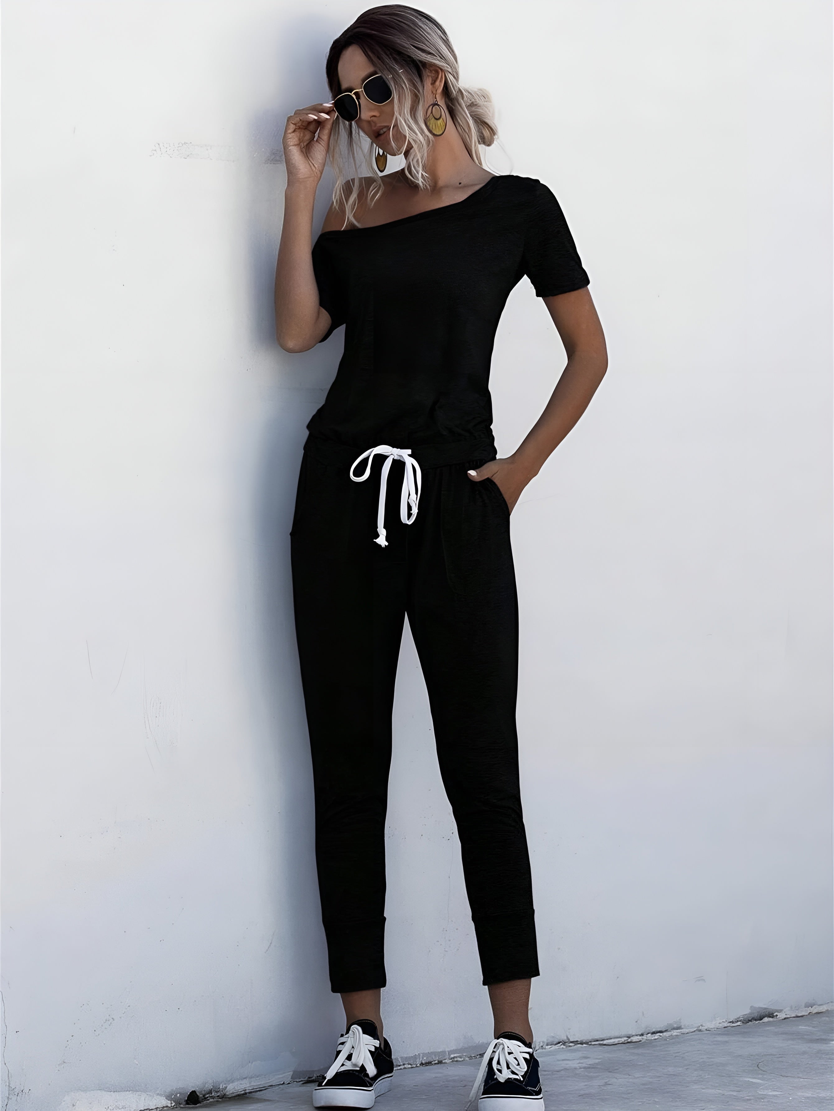 Jogger Jumpsuit Lounge Set With Casual Comfort And Effortless Style