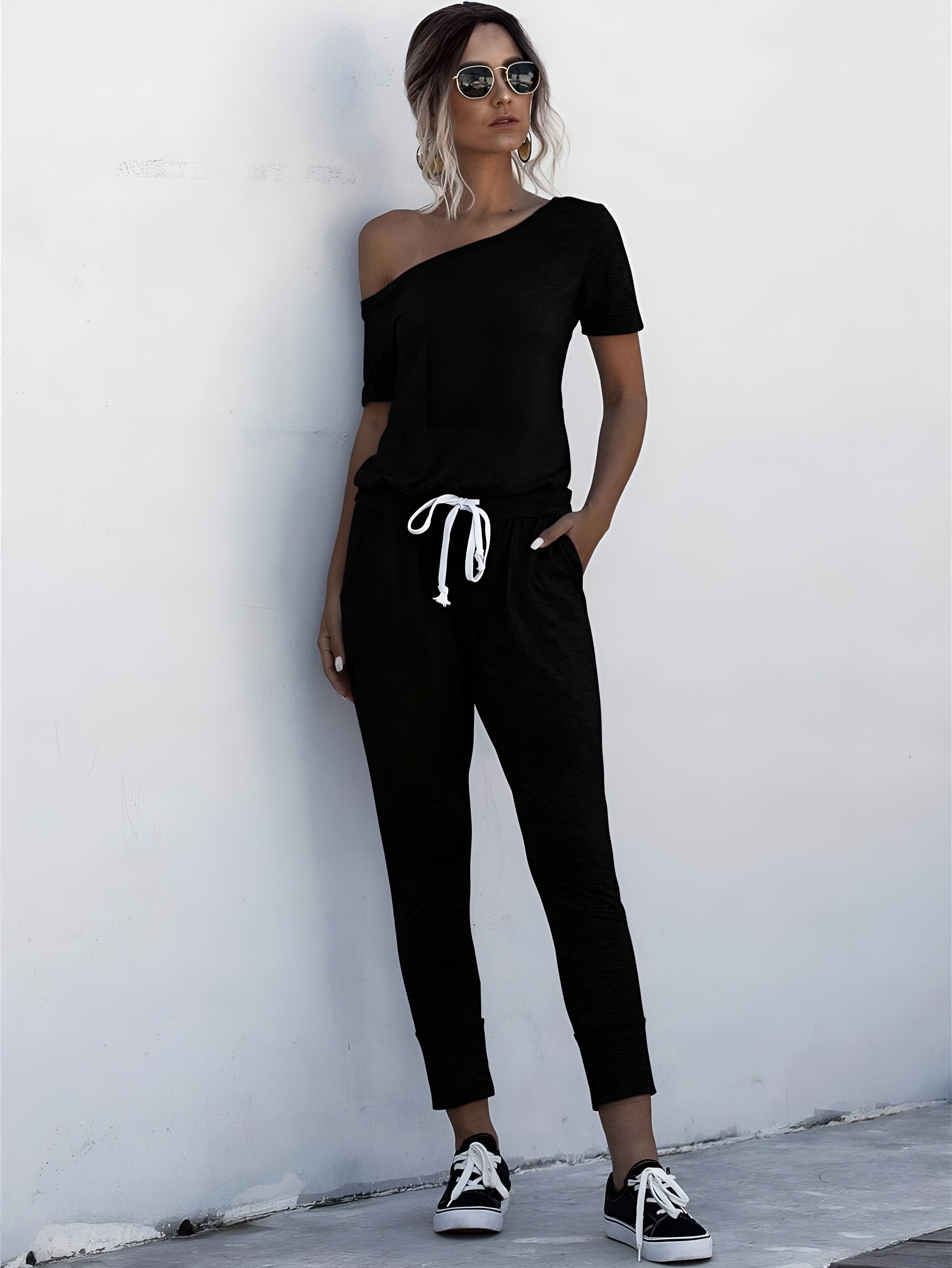 Jogger Jumpsuit Lounge Set With Casual Comfort And Effortless Style