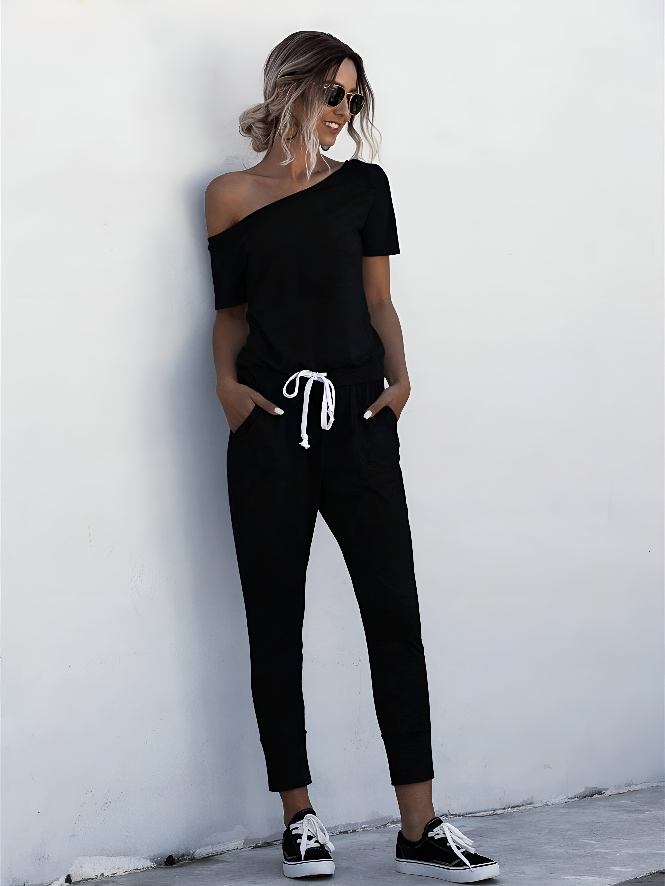 Jogger Jumpsuit Lounge Set With Casual Comfort And Effortless Style