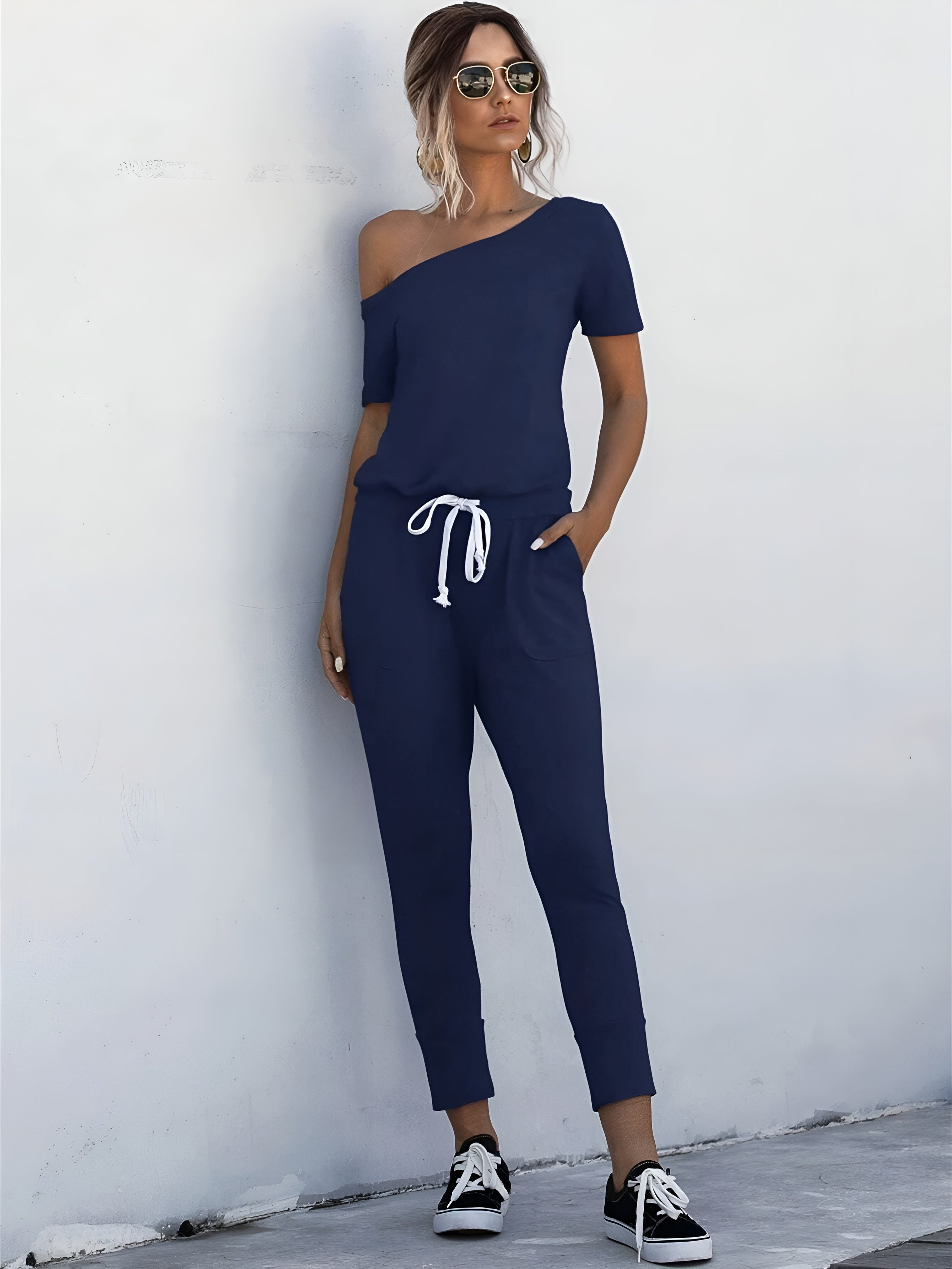 Jogger Jumpsuit Lounge Set With Casual Comfort And Effortless Style