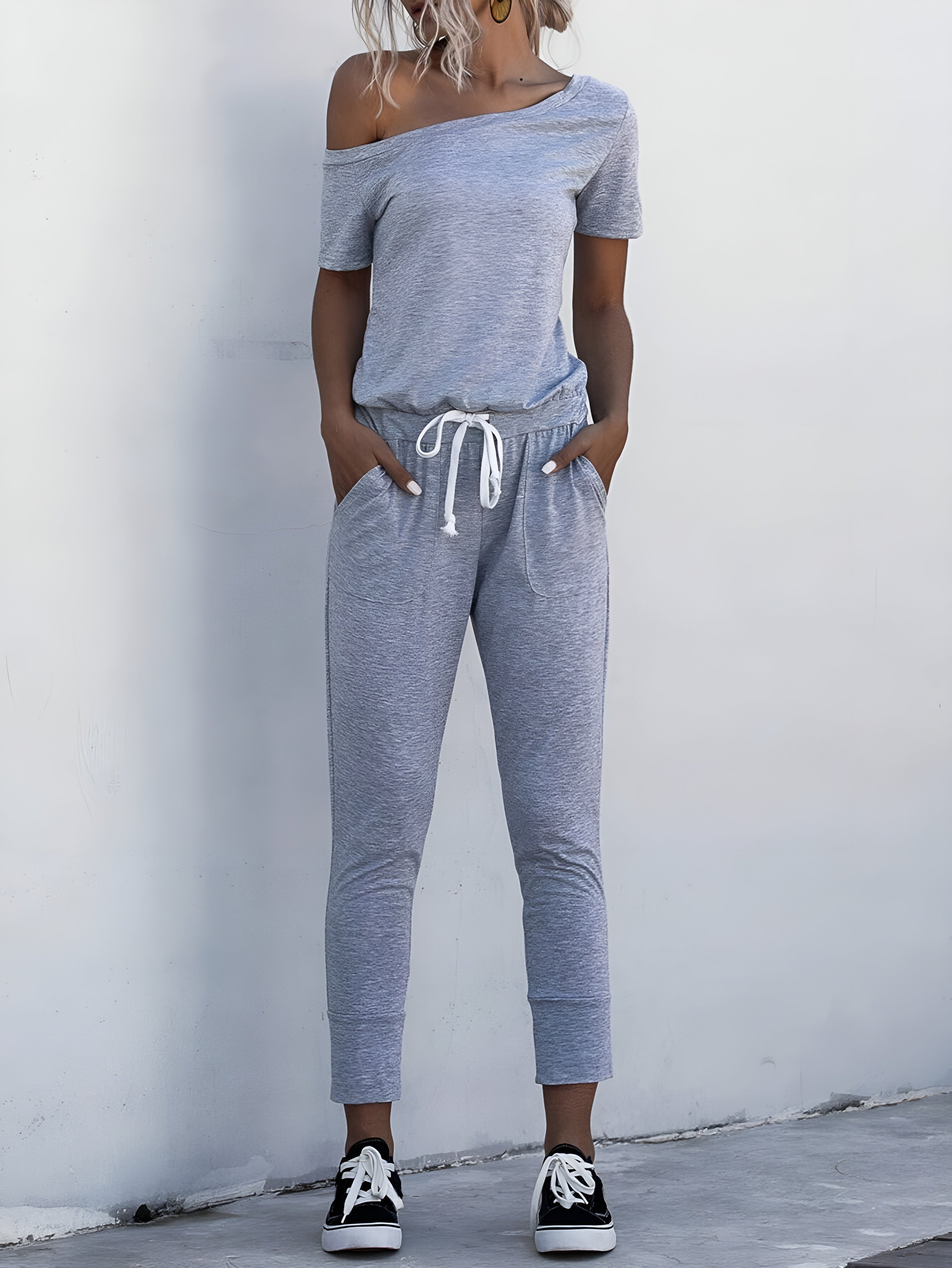 Jogger Jumpsuit Lounge Set With Casual Comfort And Effortless Style