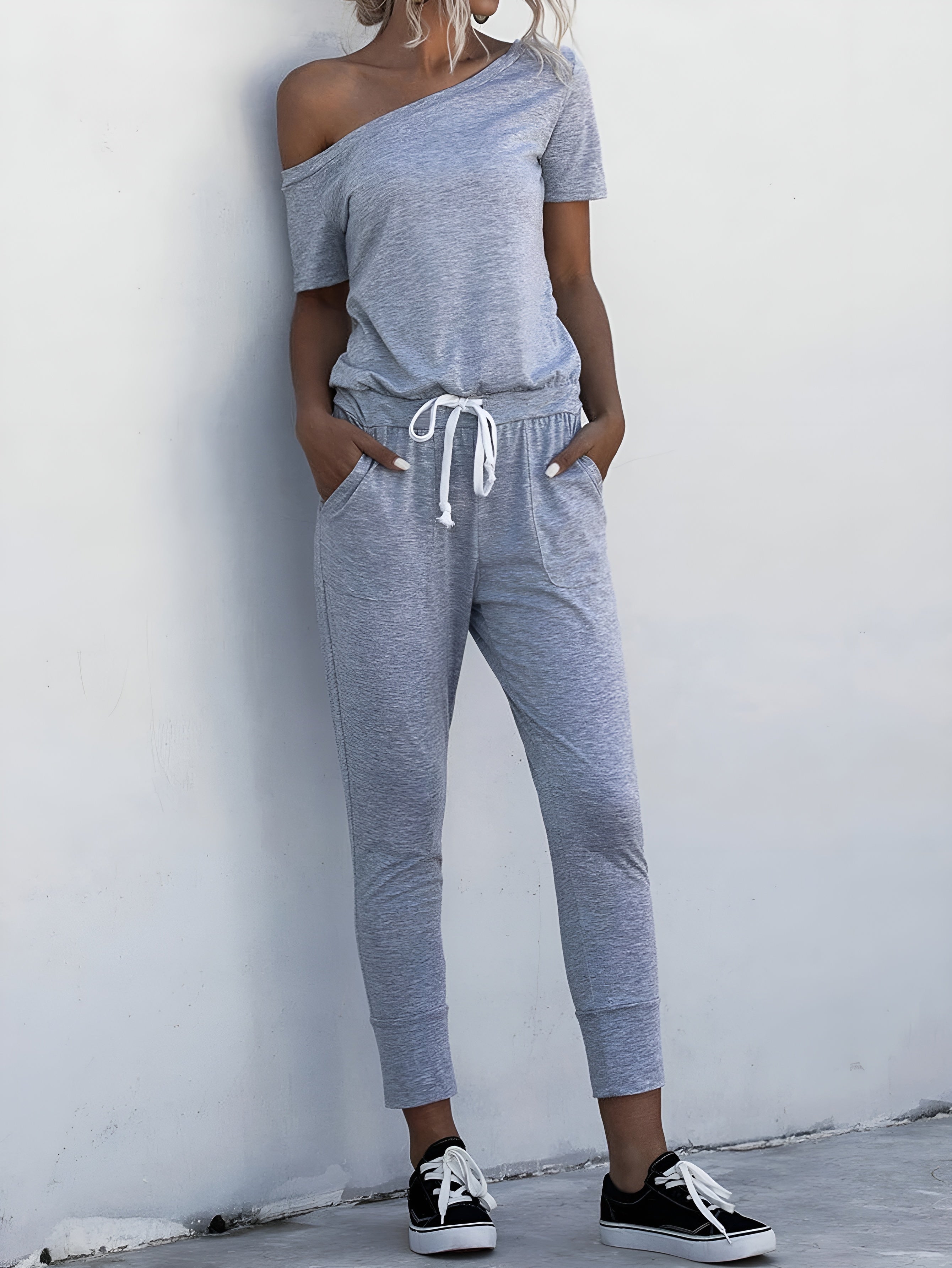 Jogger Jumpsuit Lounge Set With Casual Comfort And Effortless Style