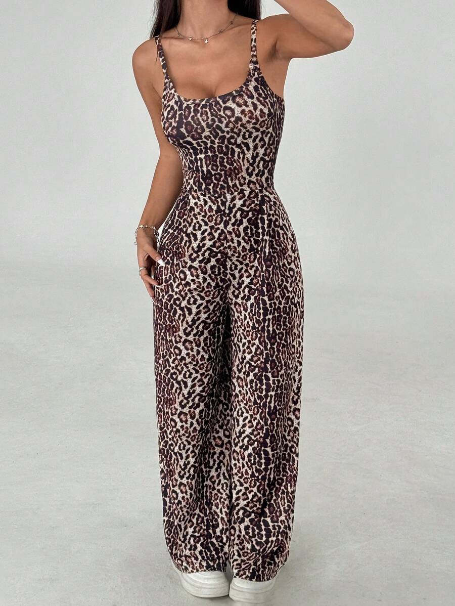 Backless Loose Fit Jumpsuit For Effortless Style And Comfort