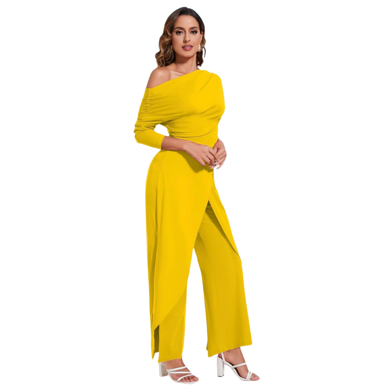 Long Sleeves Wide Length Jumpsuits
