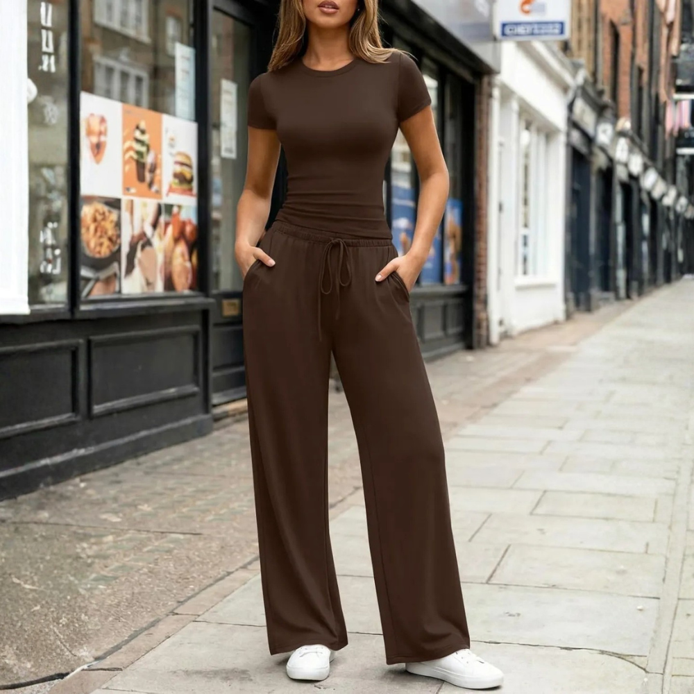 Womens Travel Sweat Set Two Piece Matching Lounge Outfit