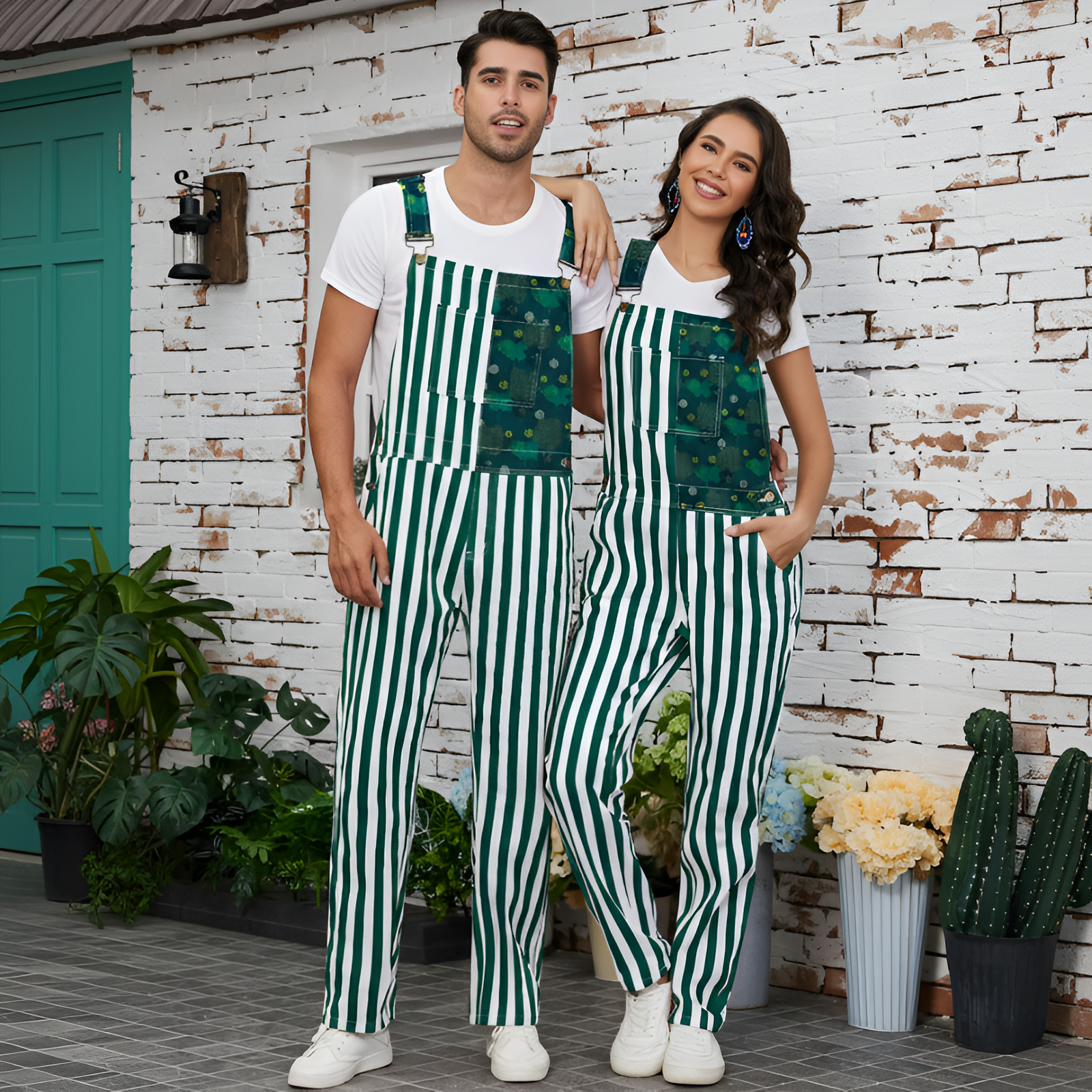  Denim Bib Coveralls Adjustable Straps Jumpsuit with Zip