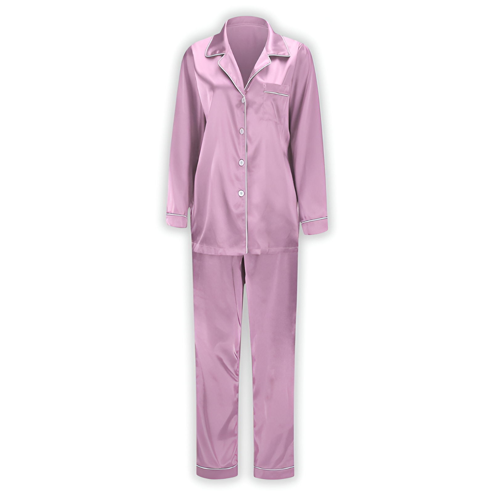 2 Pieces Matching Plain Family Pajama Set2 Pieces Matching Plain Family Pajama Set - Image 4