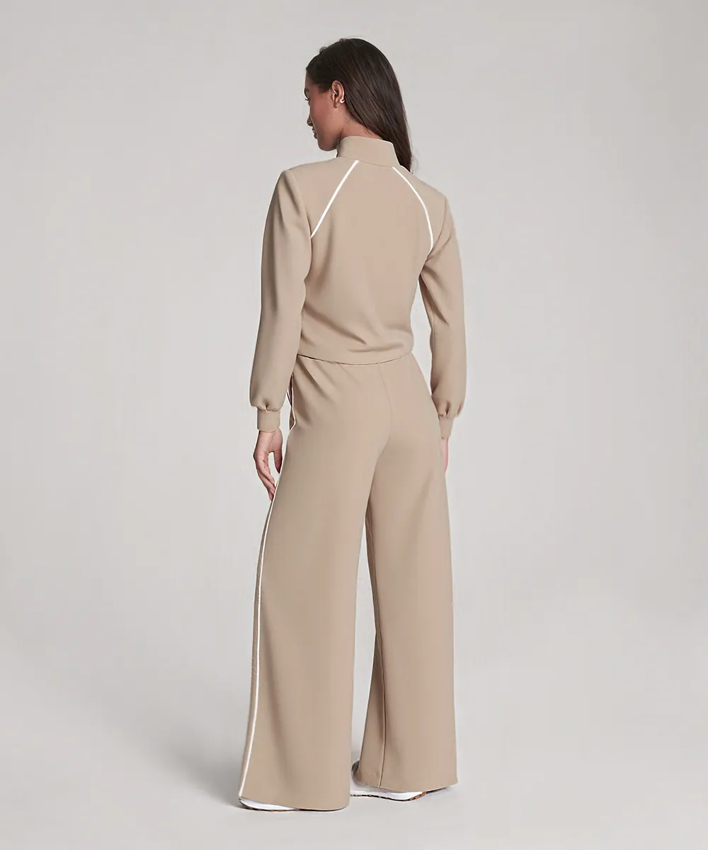 Pique Half Zip Jumpsuit
