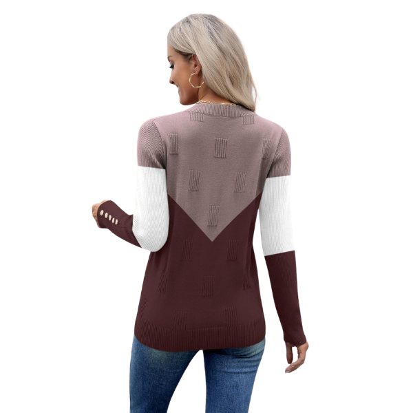 V Neck Sweaters Shirts Long Sleeve Lightweight Ribbed Knit Pullover Sweater Blouse Tops with Buttons Oufits