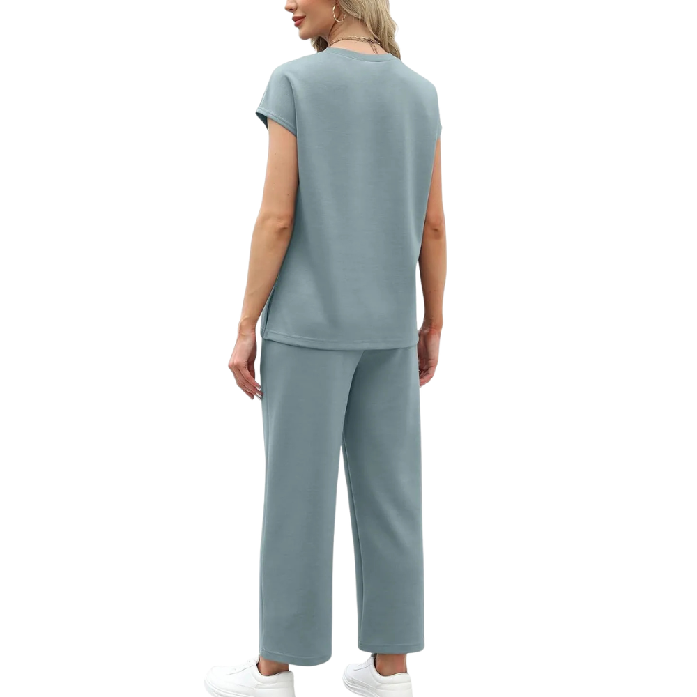 Womens Summer Spring Cap Sleeve Lounge Matching Sets