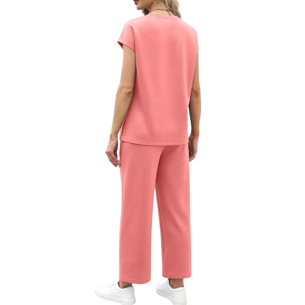 Womens Summer Spring Cap Sleeve Lounge Matching Sets