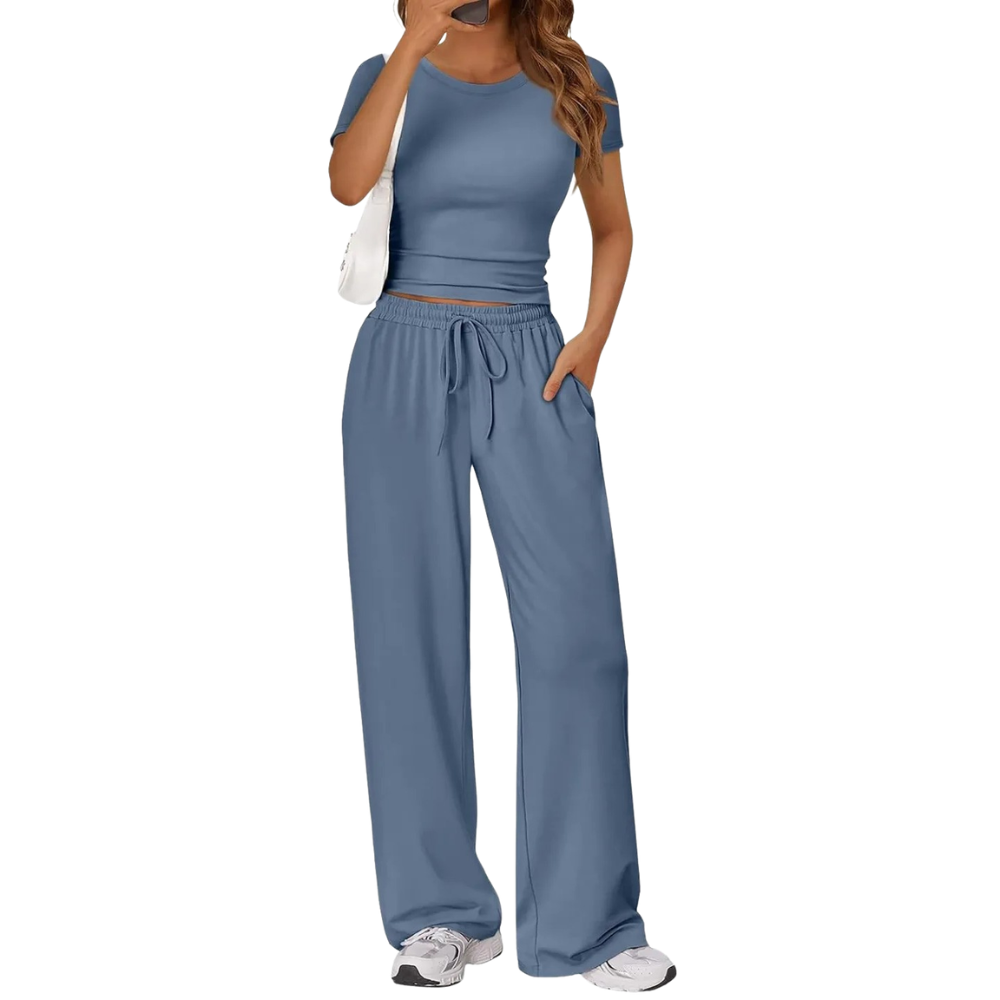 Womens Travel Sweat Set Two Piece Matching Lounge Outfit