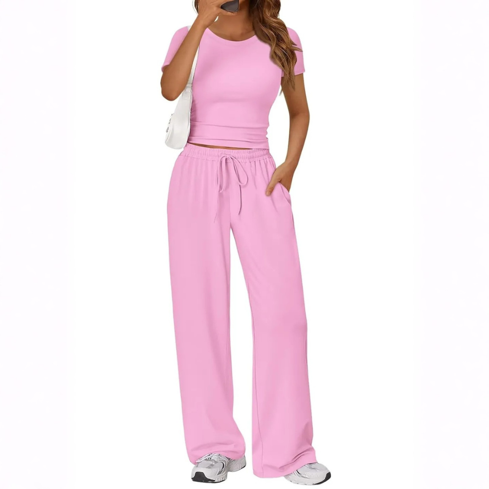 Womens Travel Sweat Set Two Piece Matching Lounge Outfit